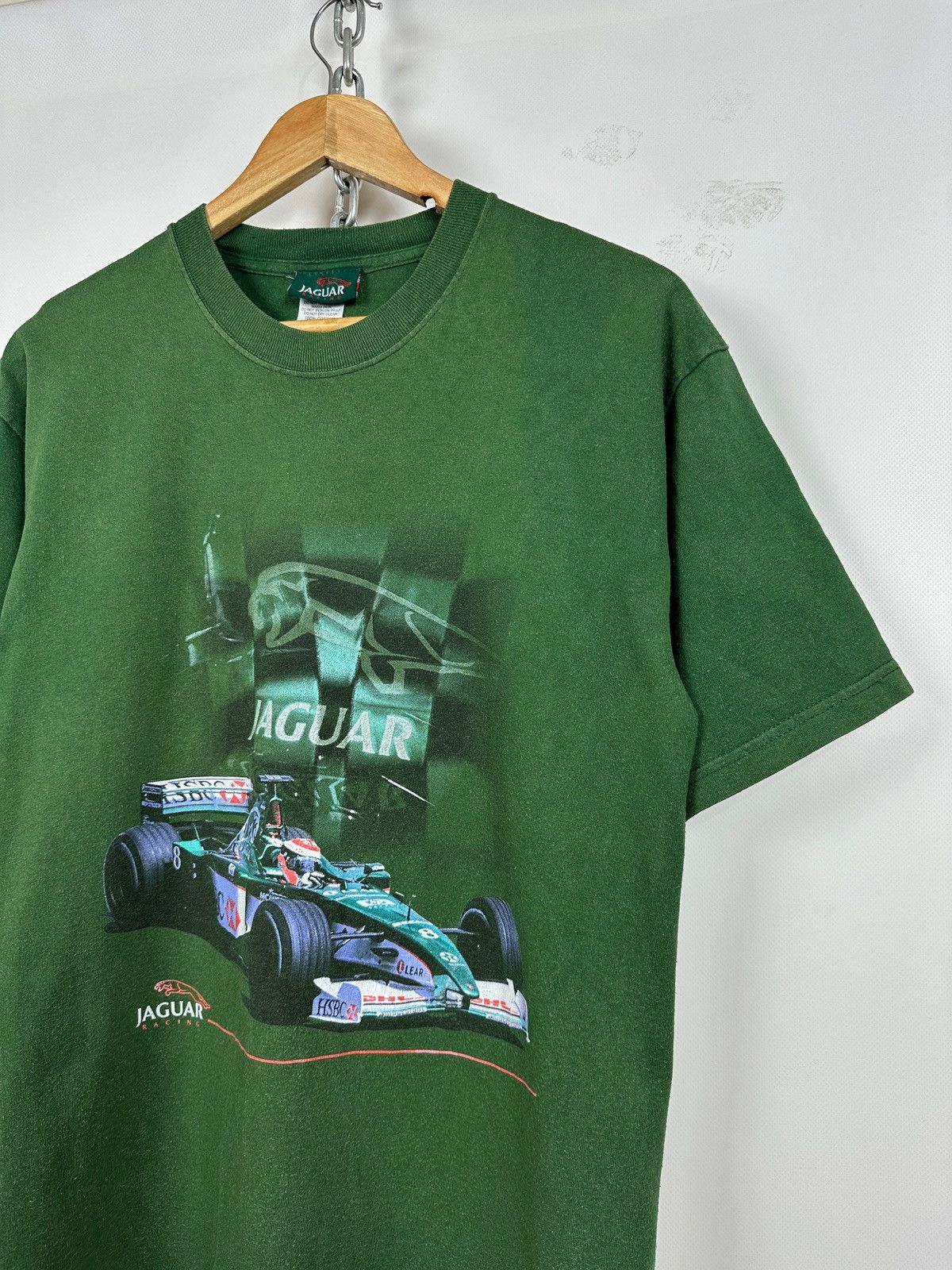 Formula 1 Vintage Jaguar Racing Formula 1 Faded Green T-Shirt Size US M / EU 48-50 / 2 - 5 Thumbnail