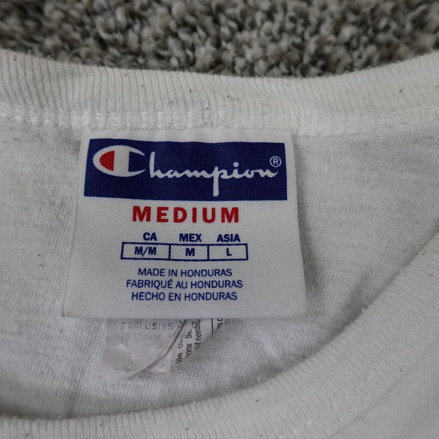 Champion Champion Shirt Mens Medium White Yellow Preppy Casual Athletic Active Cotton Size US M / EU 48-50 / 2 - 5 Thumbnail