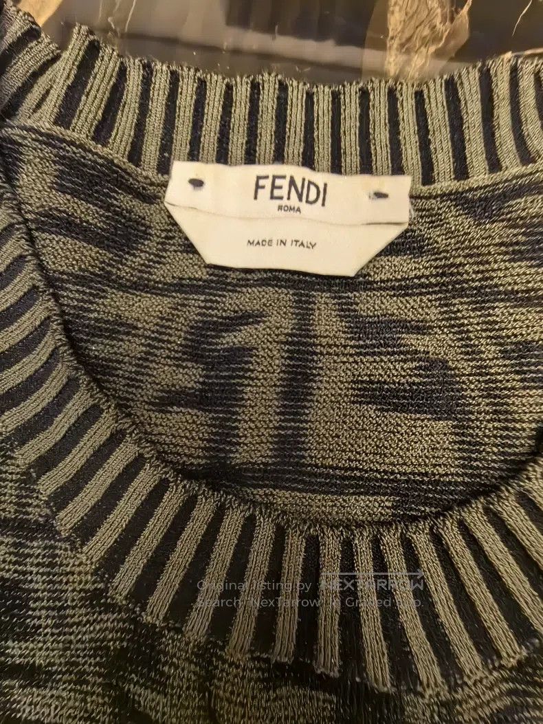 Fendi Fendi FF Letter Knit Short Sleeve Top Size S / US 4 / IT 40 - 2 Thumbnail