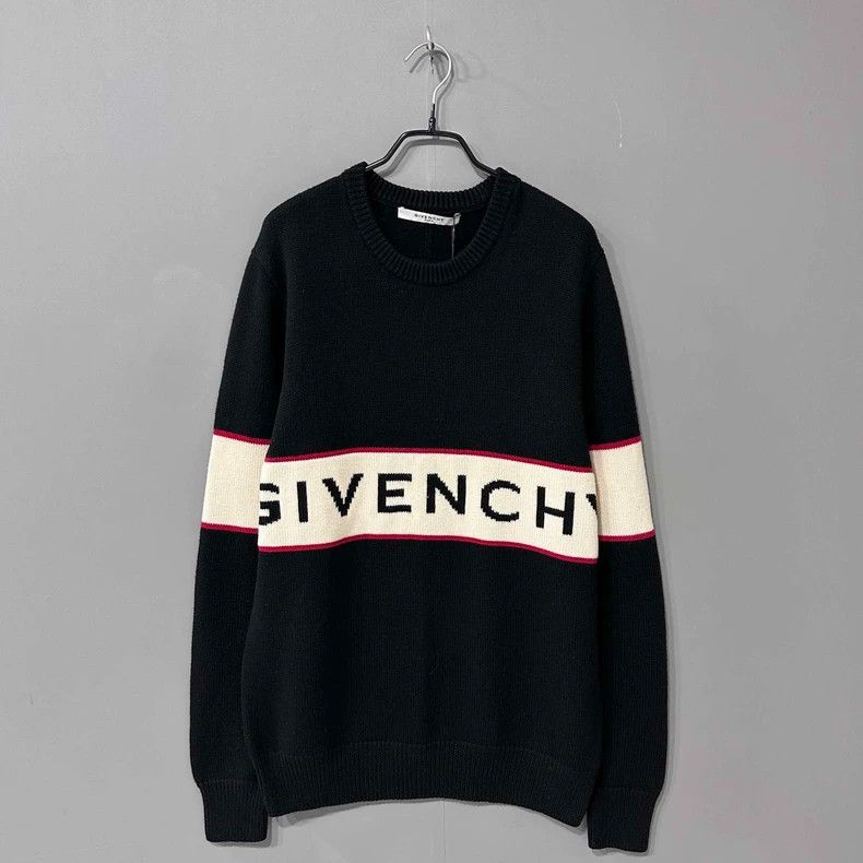 Givenchy Givenchy Classic Striped Logo Sweater Size US M / EU 48-50 / 2 - 1 Thumbnail