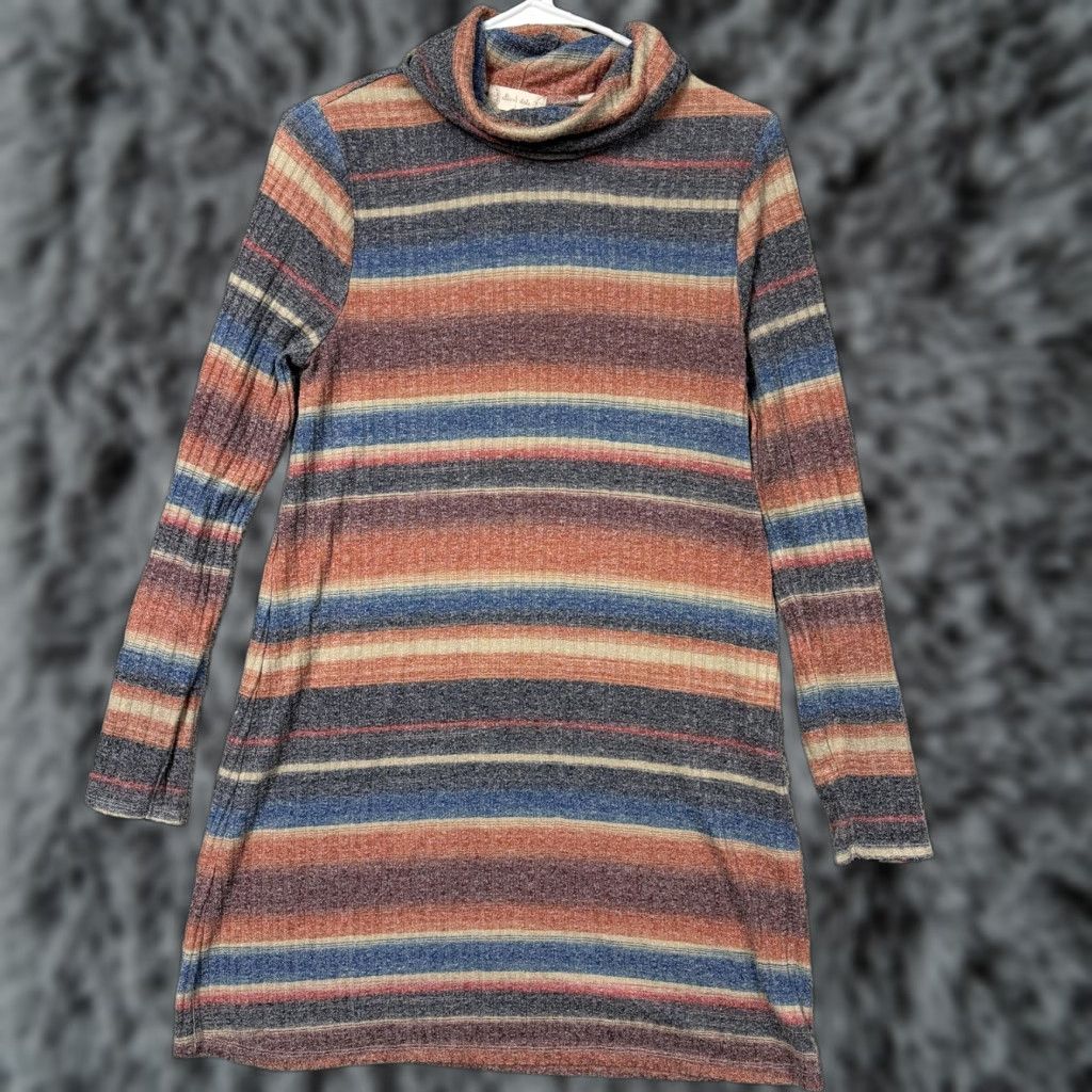 Vintage VINTAGE Altar'd State Sweater Dress Small Striped Retro 60s 70s Boho Cottagecore Womens Size S / US 4 / IT 40 - 1 Thumbnail
