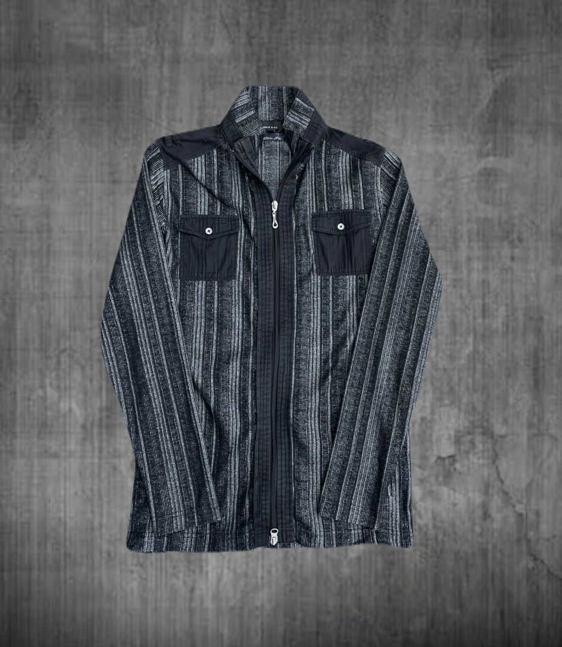 If Six Was Nine 2000s Japanese archive Docking Zip-up Military Shirts Vkei Size US S / EU 44-46 / 1 - 1 Thumbnail
