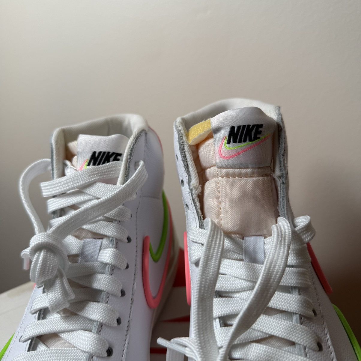 Nike Nike Blazer Mid ’77 / DIMSIX Edition White Pink DC1746-107 Size US 6 / IT 36 - 4 Thumbnail