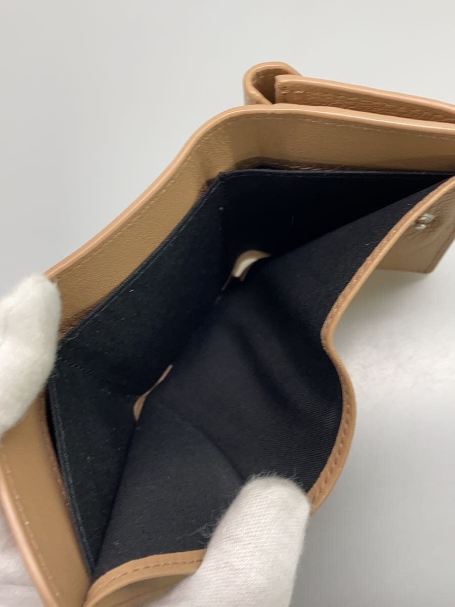 Balenciaga Balenciaga Leather Tri-Fold Wallet Beige Size ONE SIZE - 6 Thumbnail
