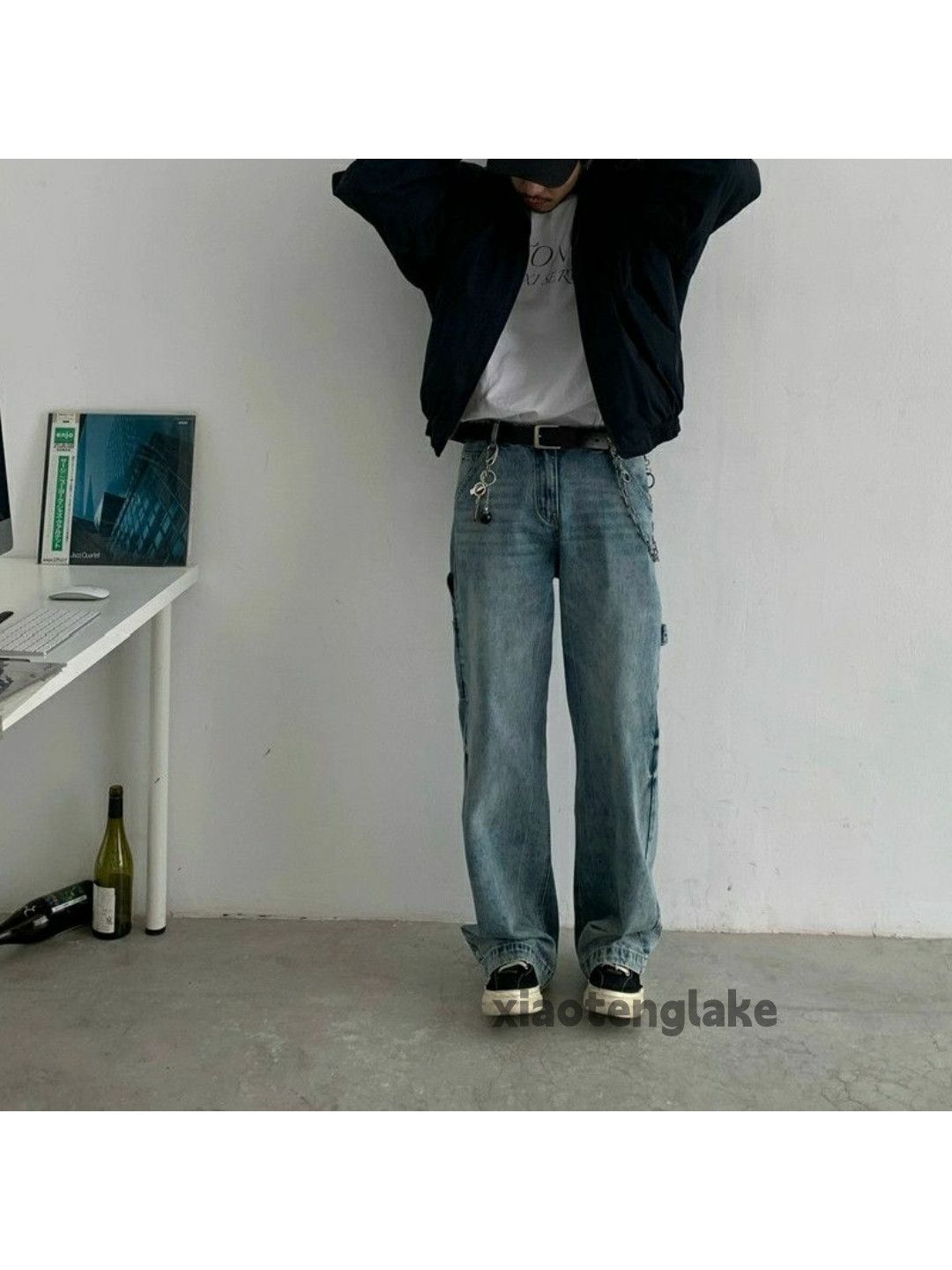 Jean × Vintage washed faded skate hiphop utility carpenter baggy jeans Size US 32 / EU 48 - 5 Thumbnail