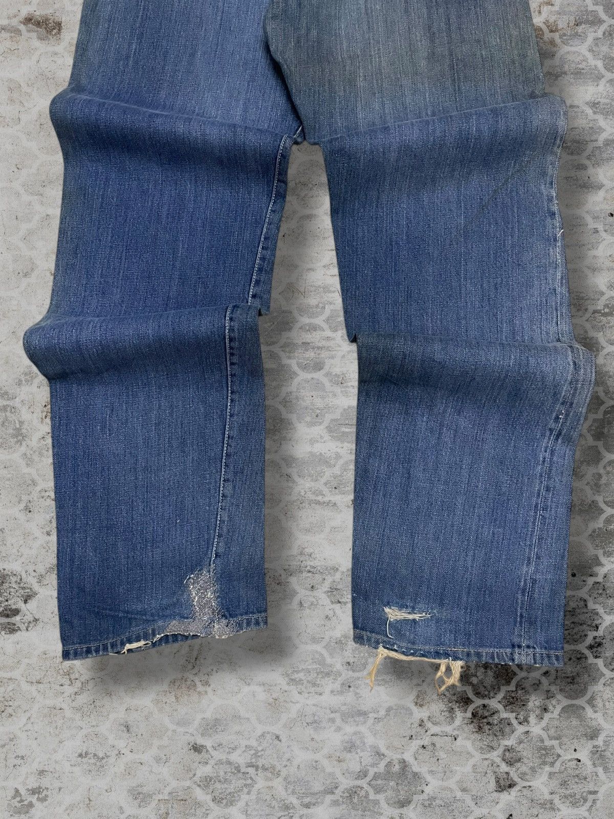 Japanese Brand Vintage 90s Designer Hoggs By Nephentes Selvedge Distressed Size US 29 - 15 Thumbnail