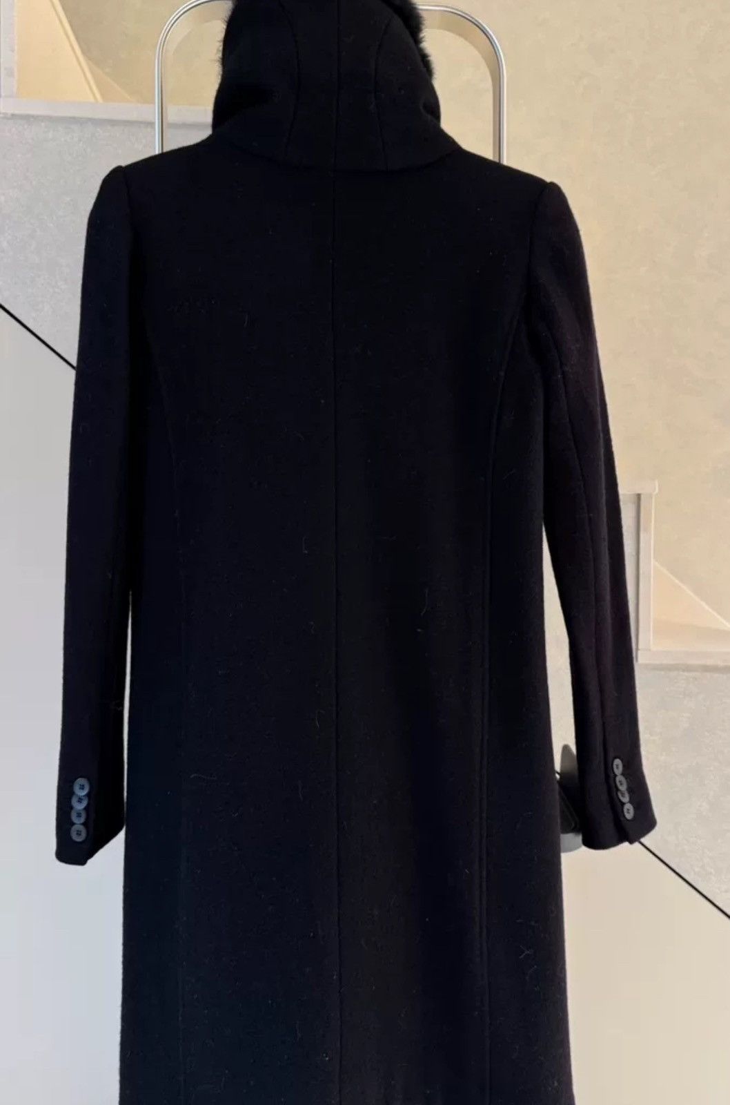 Helmut Lang Helmut Lang fur coat VINTAGE black slim fit fur wool coat Size US S / EU 44-46 / 1 - 4 Thumbnail