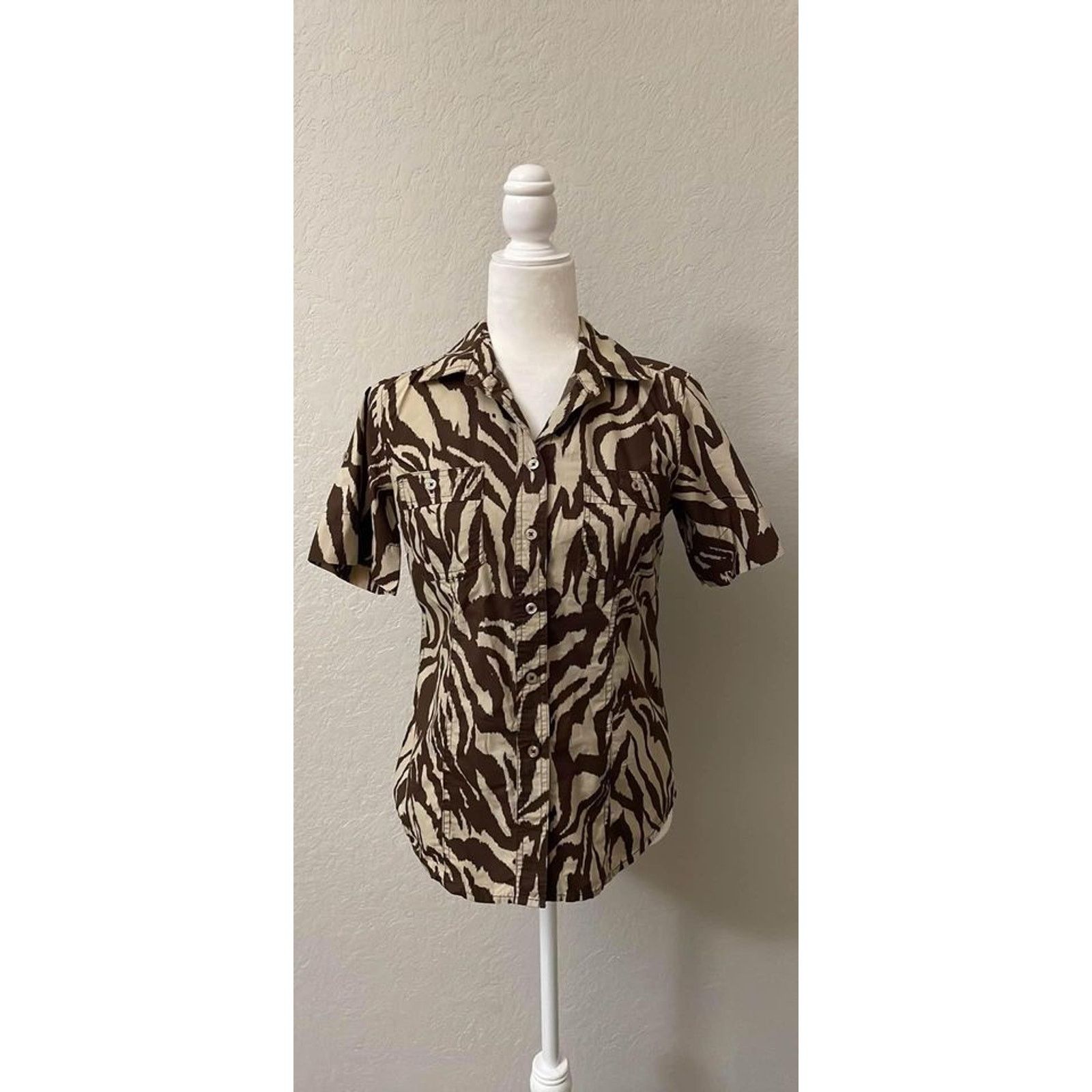 Michael Kors Michael Kors Safari Camp shirt - Womens size 2 Size XS / US 0-2 / IT 36-38 - 1 Thumbnail