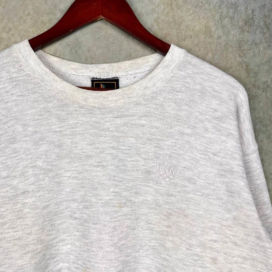 USA Olympics × Vintage Vintage 90s USA Olympics Crewneck Sweatshirt Sz M Gray Size US M / EU 48-50 / 2 - 4 Thumbnail