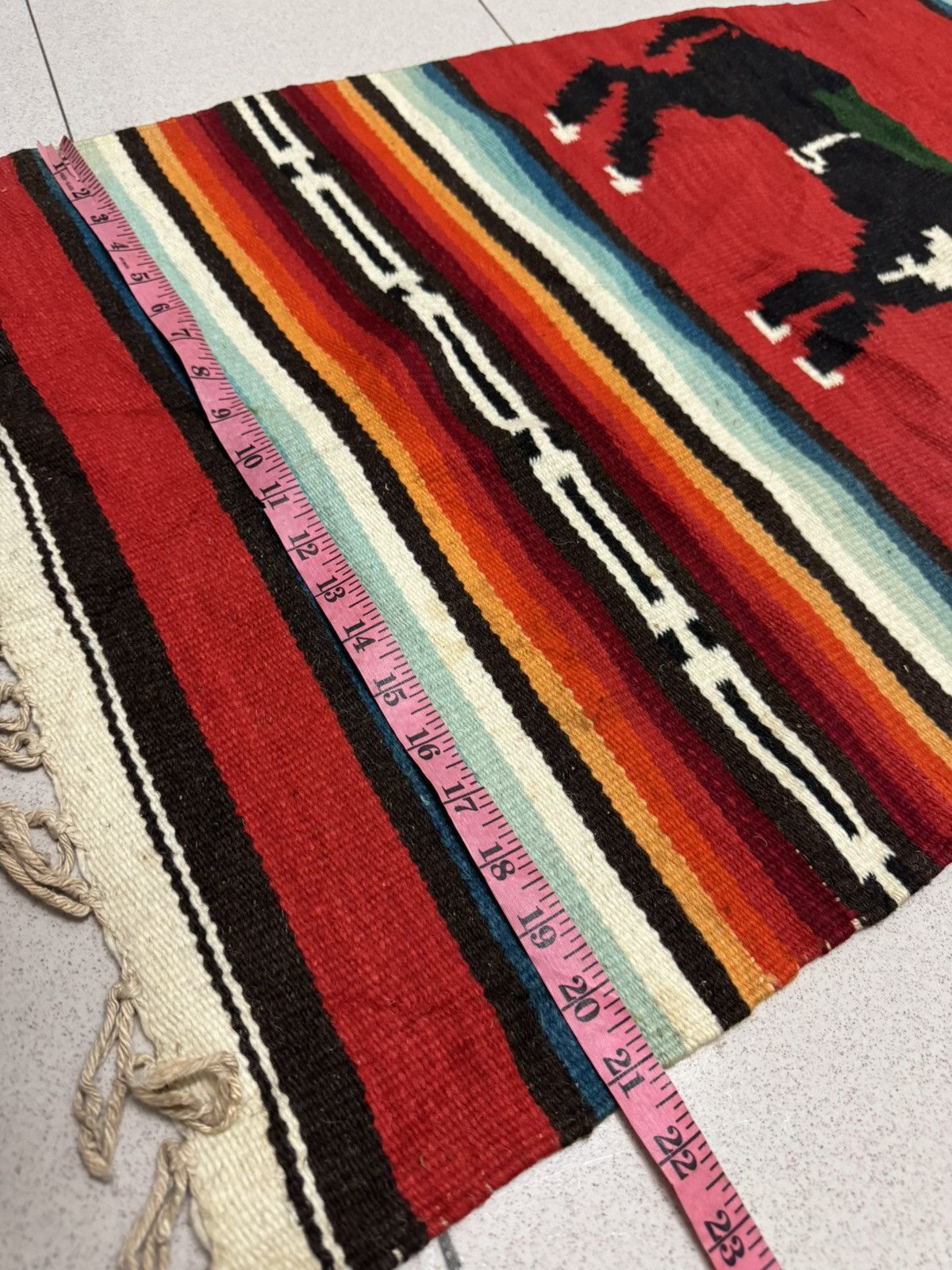 Native VINTAGE NAVAJO BURRO WALL HANGING WOVEN WOOL RUG CARPET Size ONE SIZE - 3 Thumbnail