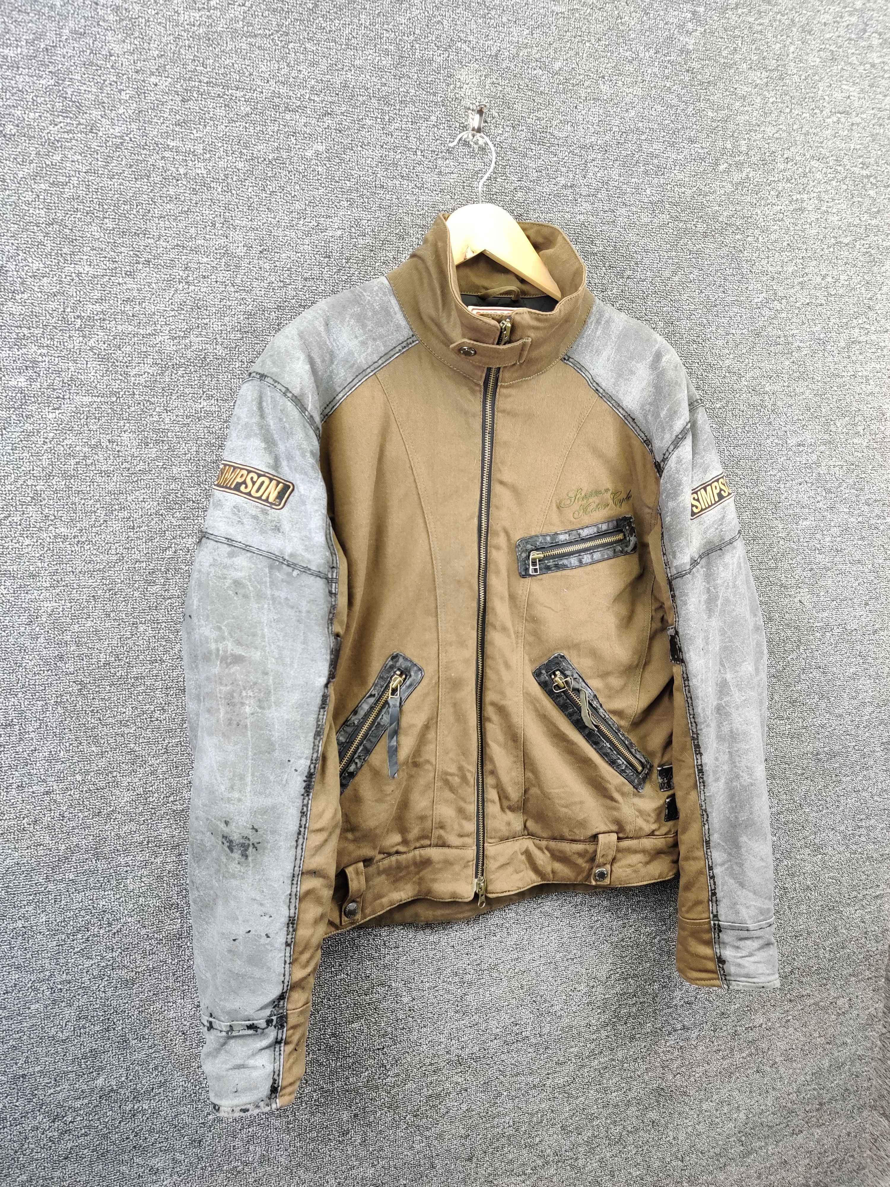 Sports Specialties Vintage Simpson Motorcycle Bikers Riding Jacket Size US L / EU 52-54 / 3 - 4 Thumbnail