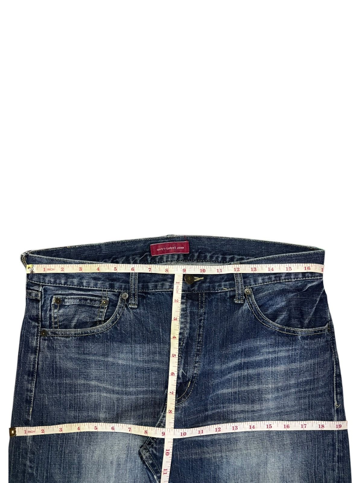 Japanese Brand Vintage Japanese Anti Label Mud Wash Distressed Loose Jeans Size US 34 / EU 50 - 12 Thumbnail