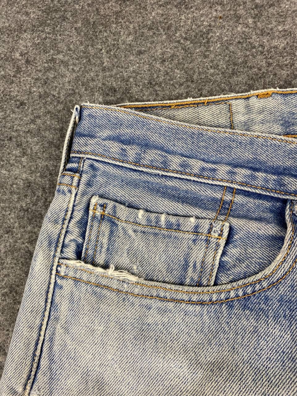 Levi's vintage levis 501xx distressed denim nice design Size US 44 / EU 60 - 12 Thumbnail
