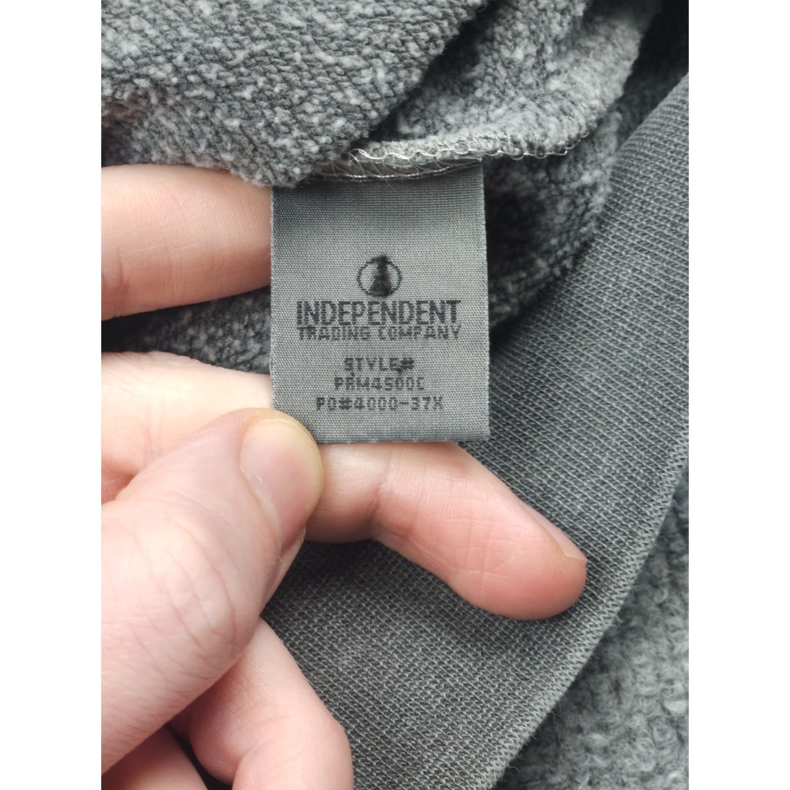 Vintage Beartooth Hoodie Men's XL Gray Spellout Faded ONE SLEEVE SHORTENED! Size US XL / EU 56 / 4 - 6 Thumbnail