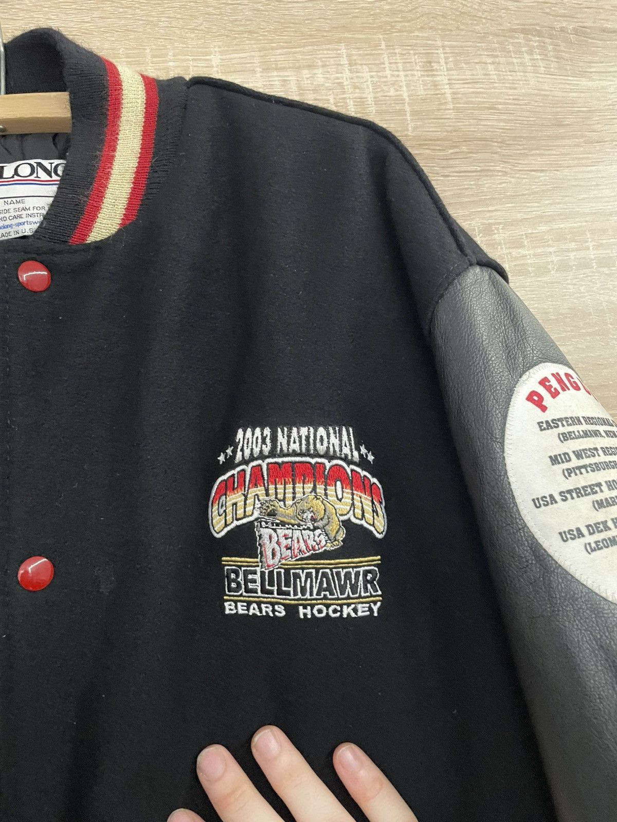 Delong Vintage DeLONG Varsity Jacket — Bellmawr Bears Hockey 2003 Size US XXL / EU 58 / 5 - 16 Thumbnail