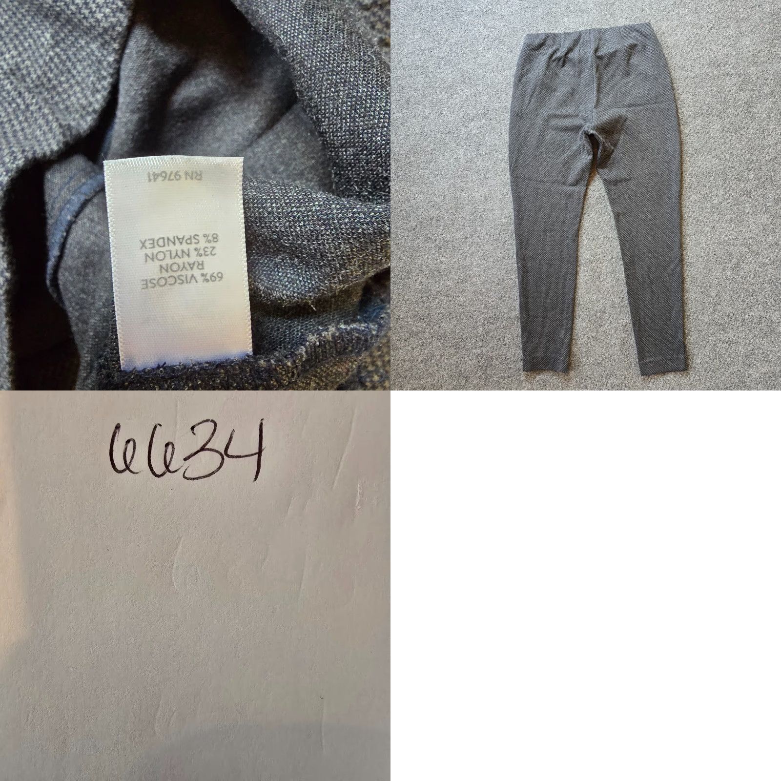 J. Jill J. Jill Pants Womens Medium Gray Houndstooth Ponte Legging Pull On Casual Skinny Front Stretch Elastic Waistткры Size 32" / US 10 / IT 46 - 8 Thumbnail