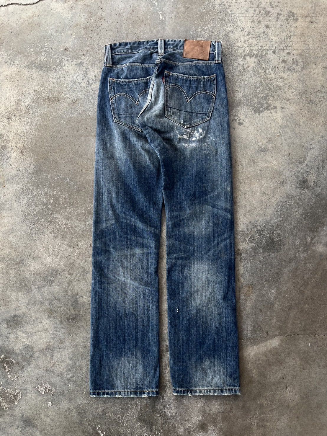 Vintage Repaired Vintage Levi's 505 Slim Straight Denim Pants Size US 29 - 10 Thumbnail