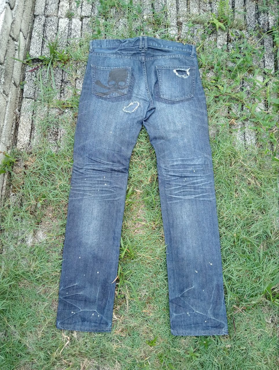 Roen Vintage Roen X Semantic Design Skulls Jeans Size US 35 - 12 Thumbnail