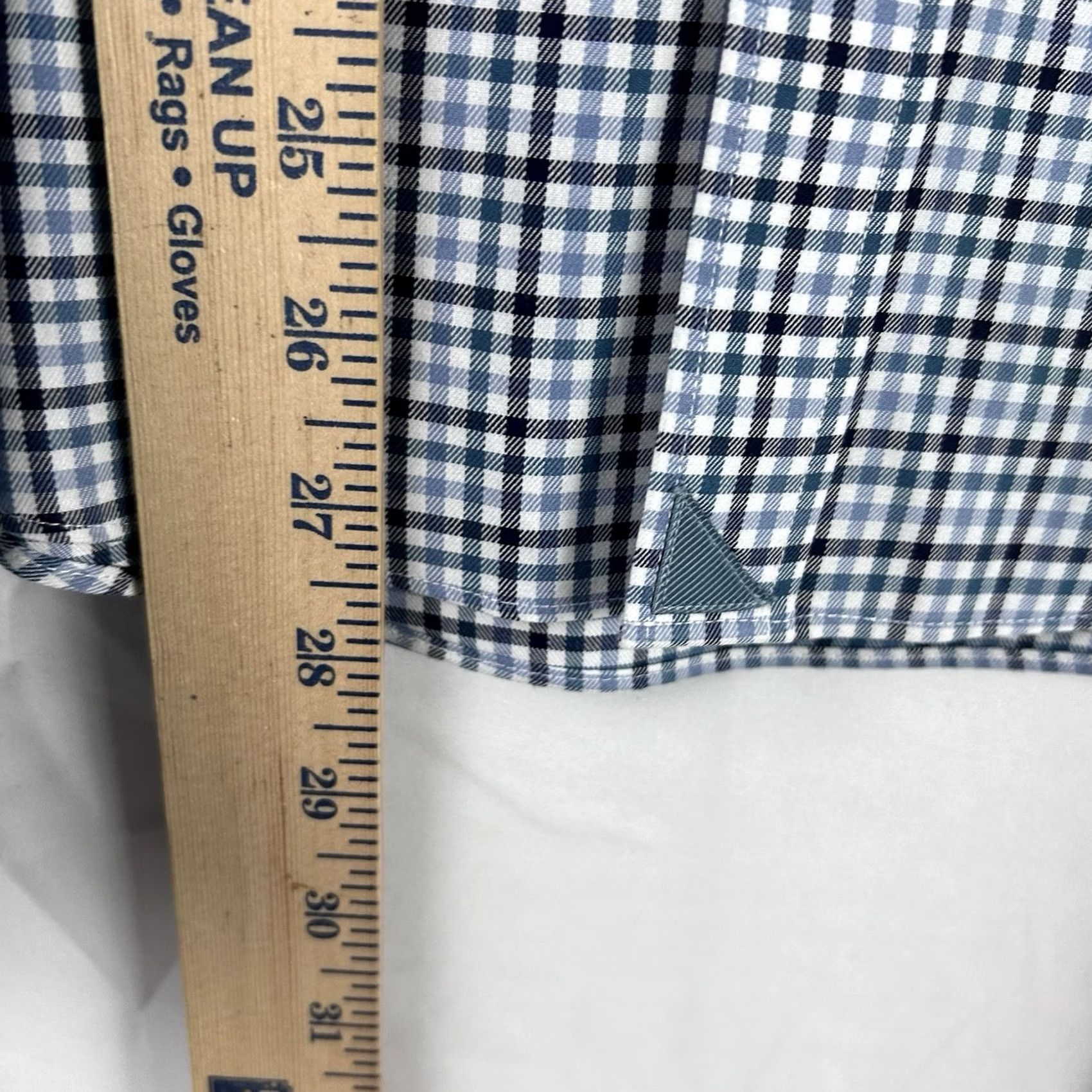 UNTUCKit UNTUCKit Alberto WF Button Down Shirt Long Sleeve Check Mens Medium Slim Fit Size US M / EU 48-50 / 2 - 6 Thumbnail