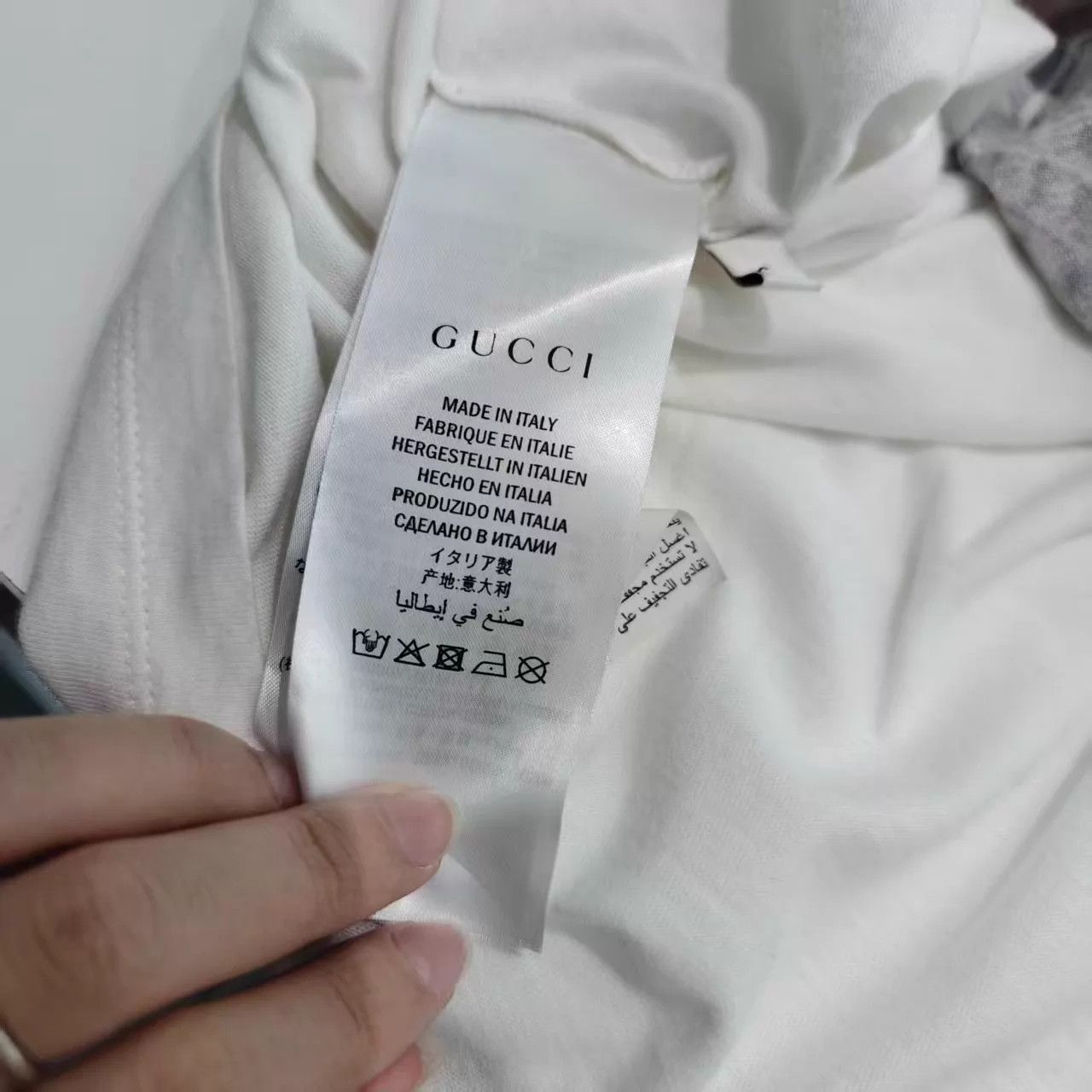 Gucci Gucci Animal Logo Print White Crewneck T-shirt Size S / US 4 / IT 40 - 5 Thumbnail