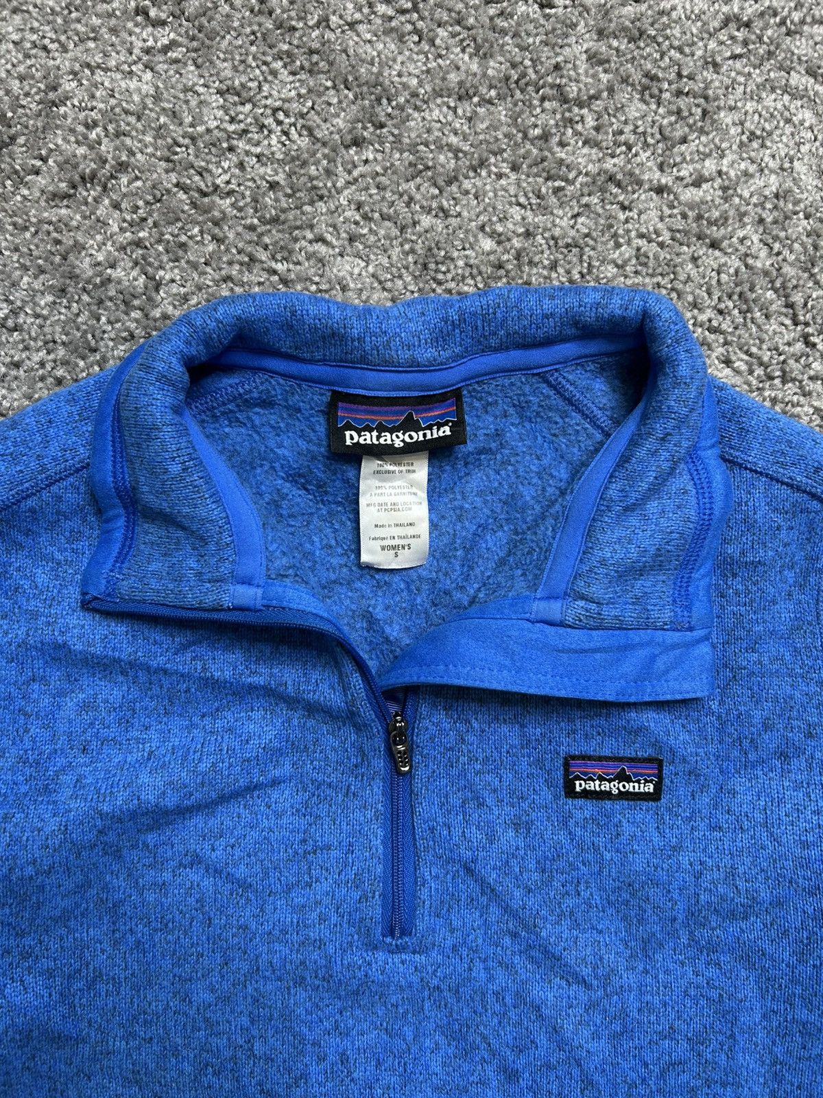 Patagonia Vintage 90s Patagonia Better Sweater Quarter Zip Blue Size US S / EU 44-46 / 1 - 6 Thumbnail