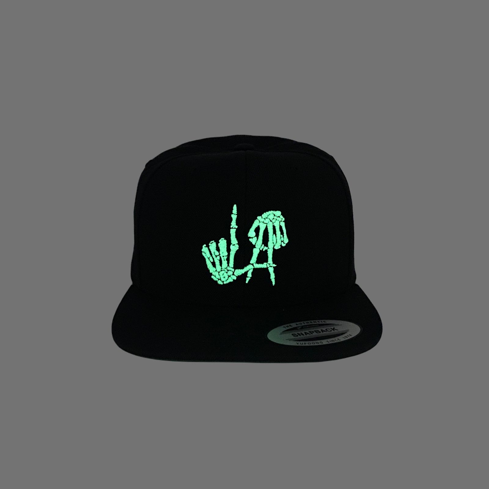 Other Los Angeles Bones Snapback Hat GLOW In The Dark Size ONE SIZE - 2 Thumbnail