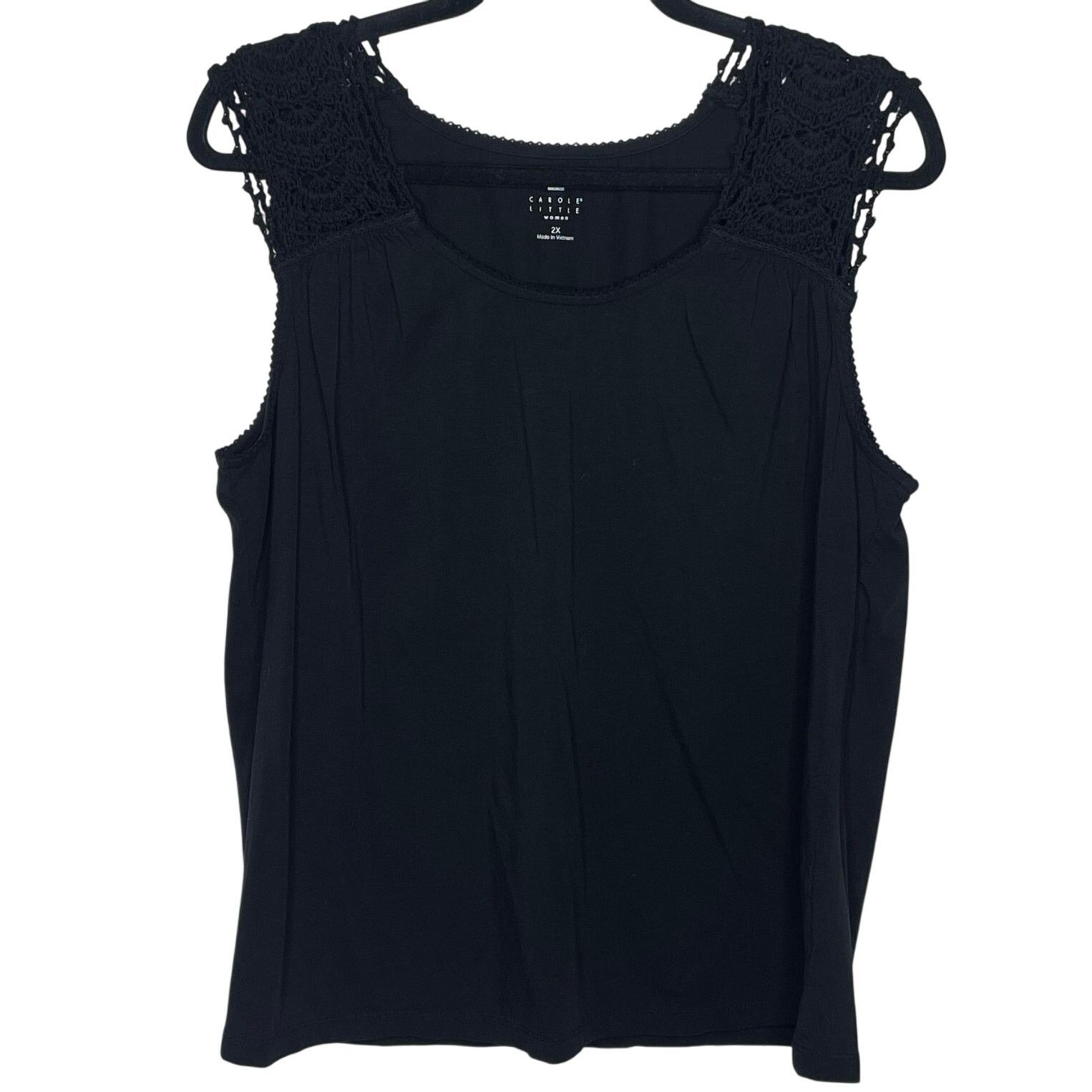 Other NWOT Carole Little Black Tank Blouse Size XXL / US 16-18 / IT 52-54 - 1 Thumbnail