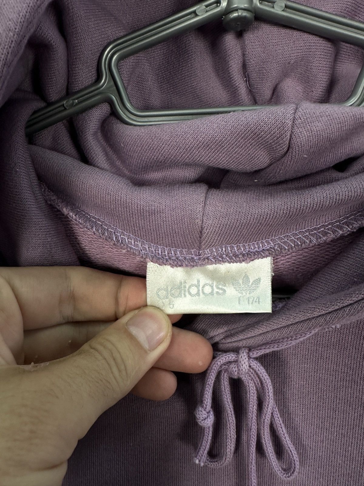 Adidas Men’s Adidas Vintage 90s Purple Hoodie Retro Pullover M-L Size US L / EU 52-54 / 3 - 5 Thumbnail