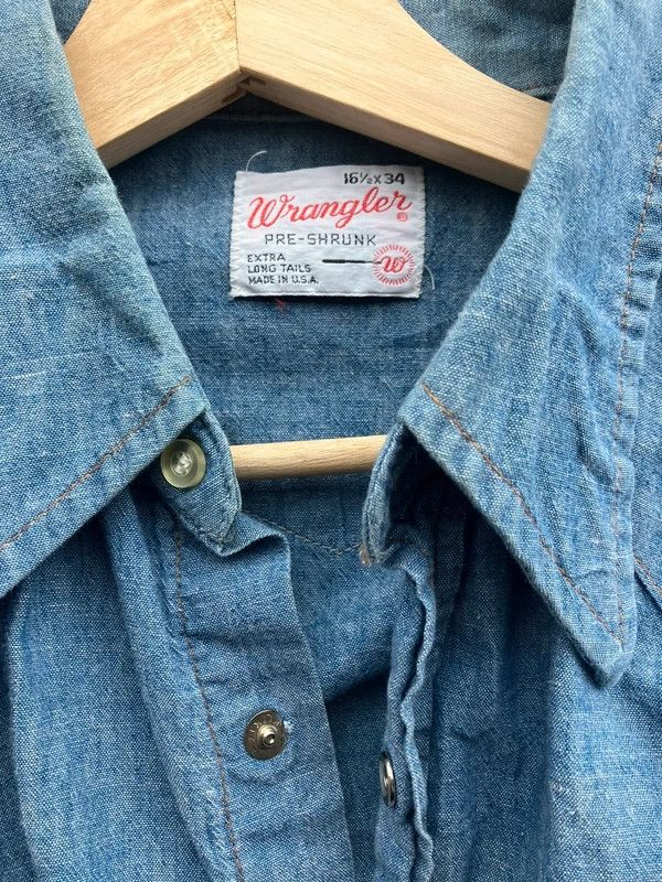 Wrangler 60s wrangler chambray western shirt Size US L / EU 52-54 / 3 - 2 Thumbnail