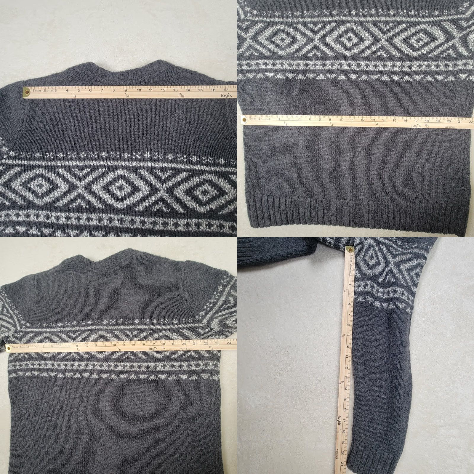 Eddie Bauer Eddie Bauer Men's Sweater Size Large Gray Cotton Wool Knit Pullover Ski Pullover Mens Knit Wool Gray Size US L / EU 52-54 / 3 - 8 Thumbnail