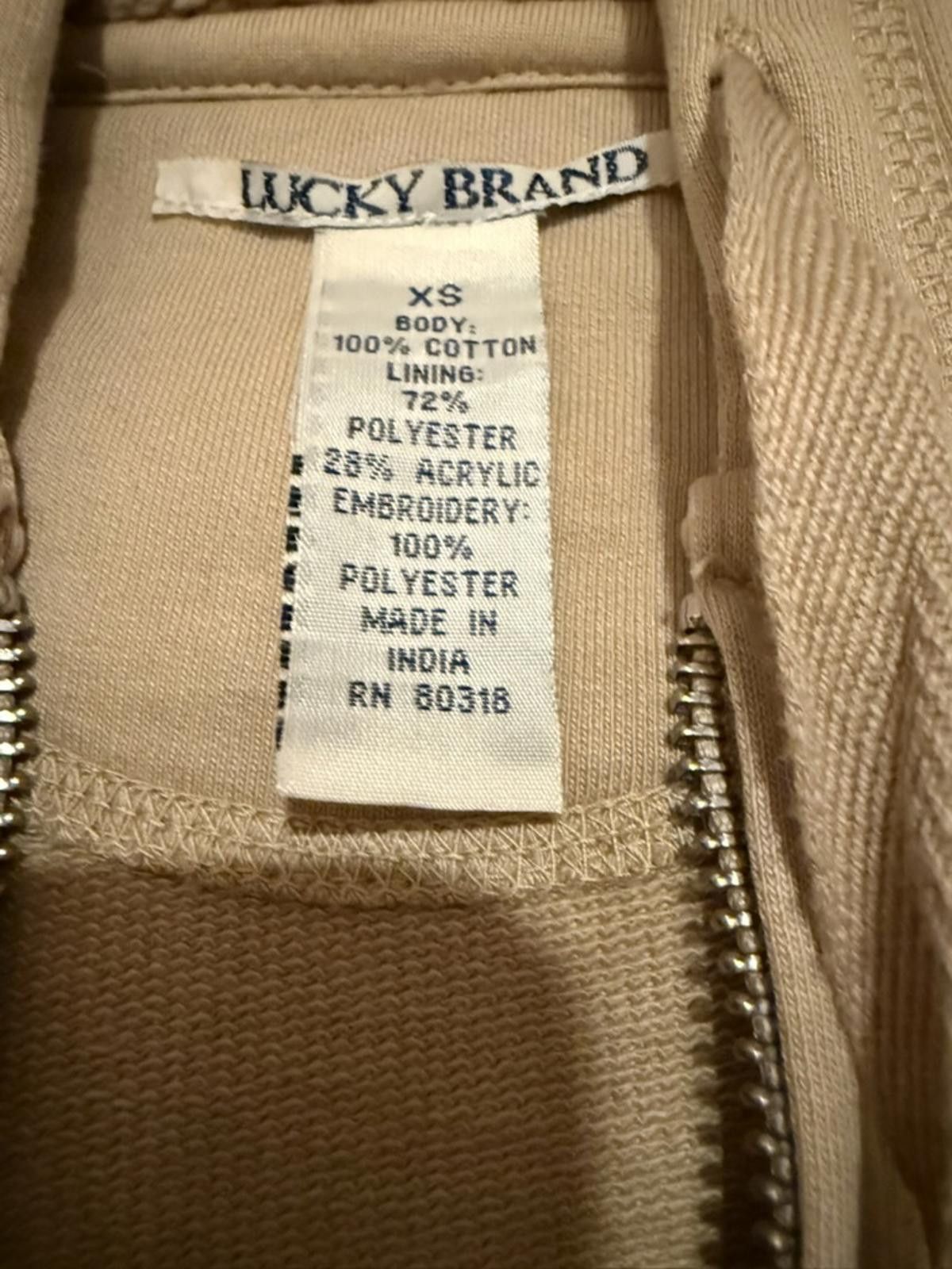 Lucky Brand NWOT Y2K Vintage Sweat Pants & Hoodie Set Size XS / US 0-2 / IT 36-38 - 11 Thumbnail