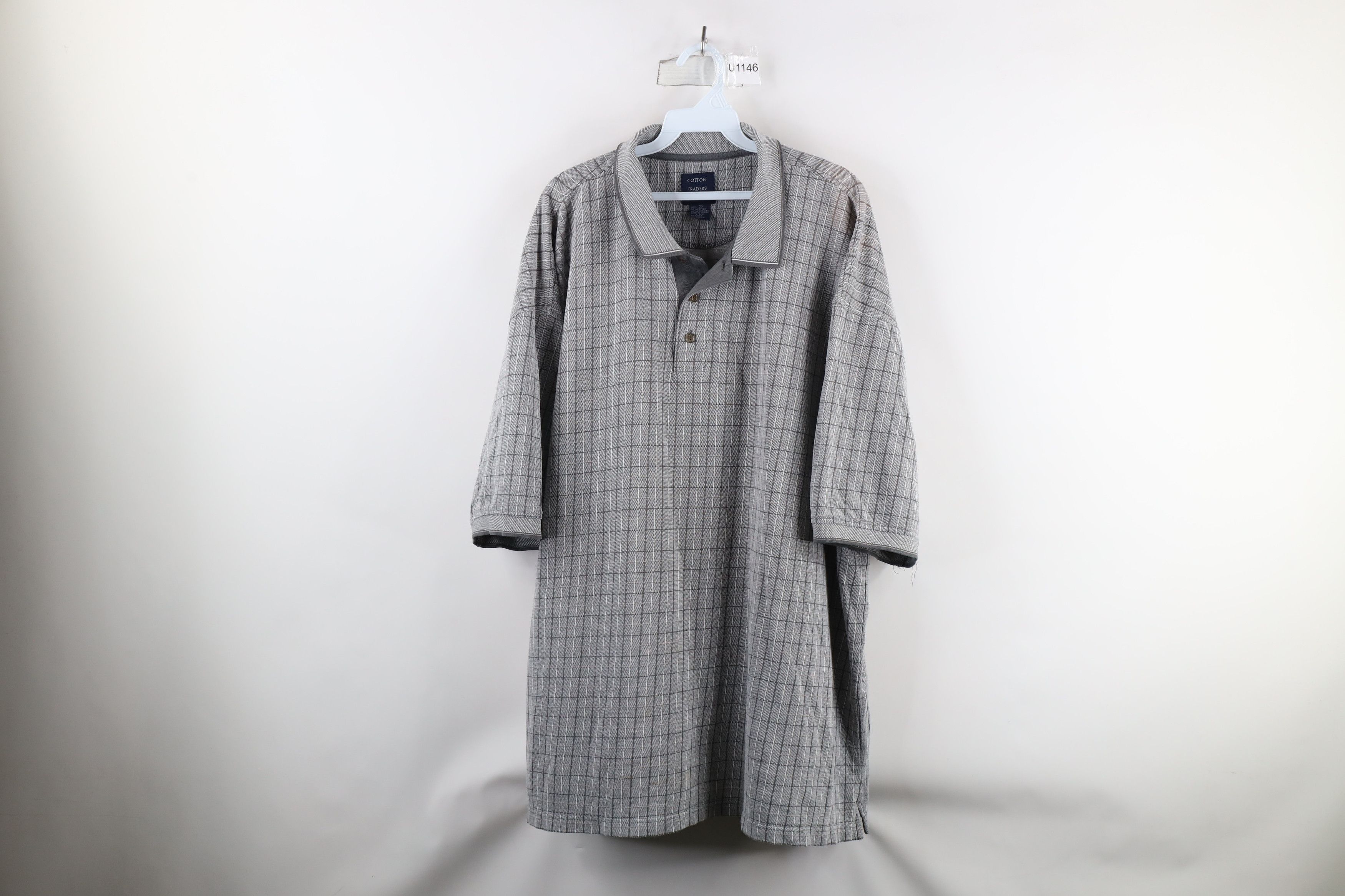 Vintage Vintage 90s Streetwear Short Sleeve Collared Shirt Plaid Size US XXL / EU 58 / 5 - 1 Thumbnail