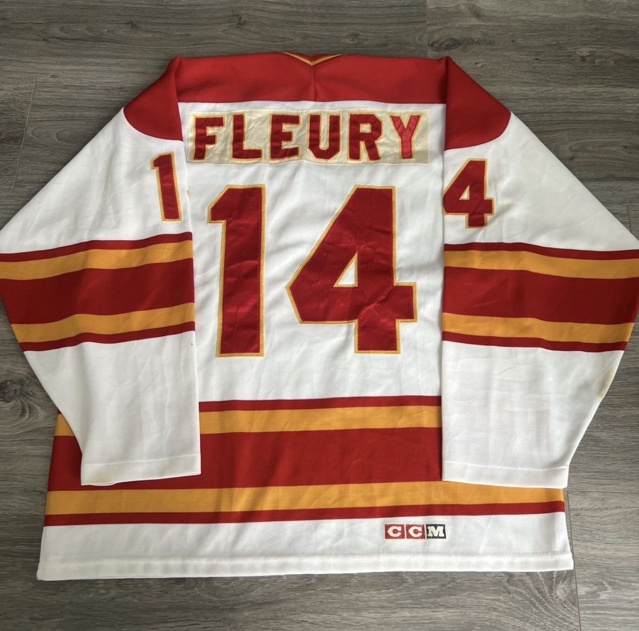 Ccm 1980s calgary flames jersey theo fluery Size US M / EU 48-50 / 2 - 1 Thumbnail