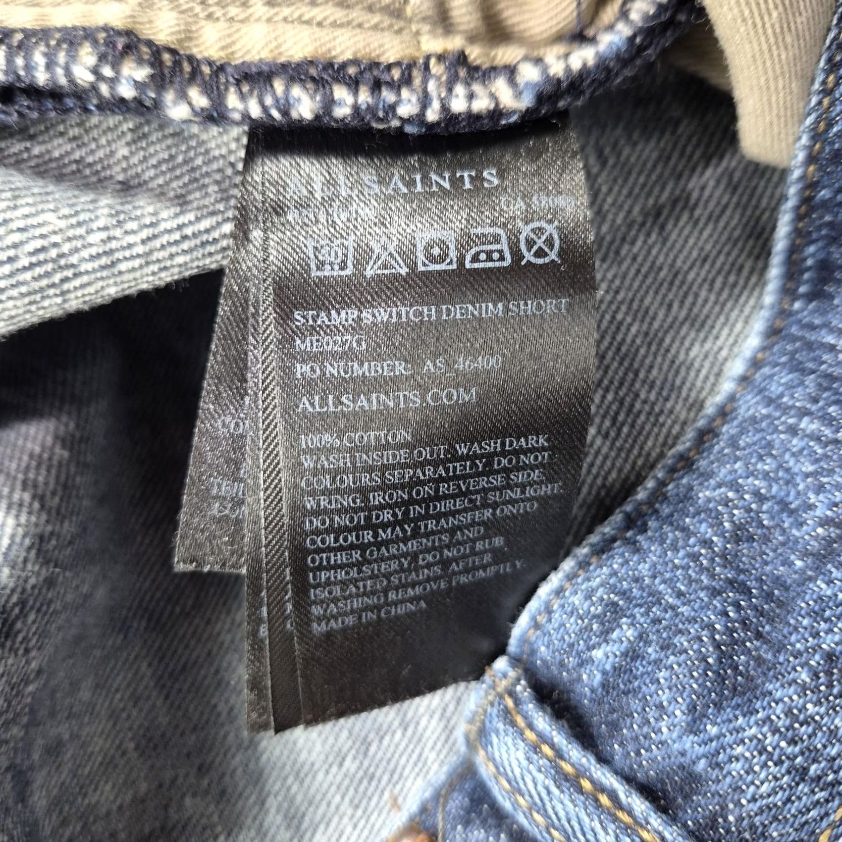 Allsaints AllSaints Mens Bermuda Shorts 30 Blue Stamp Switch Denim Casual Button Fly Bermuda Shorts Mens 30 Blue Stamp Switch Denim Short 5-Pocket Design Size US 30 / EU 46 - 6 Thumbnail
