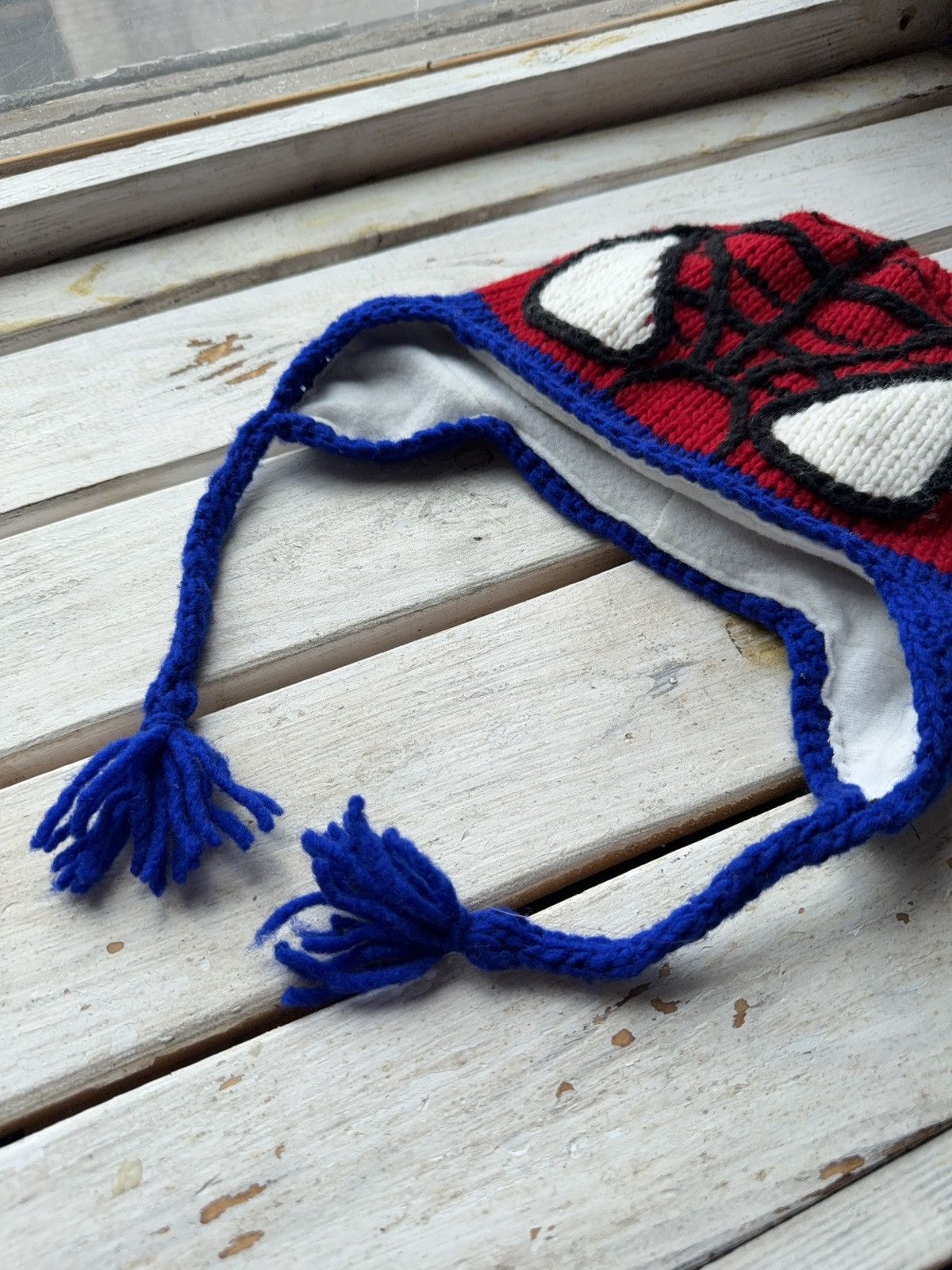 Japanese Brand × Marvel Comics × Vintage Vintage 90s THE AMAZING SPIDERMAN BEANIE Trapper Y2K HATS Size ONE SIZE - 2 Thumbnail