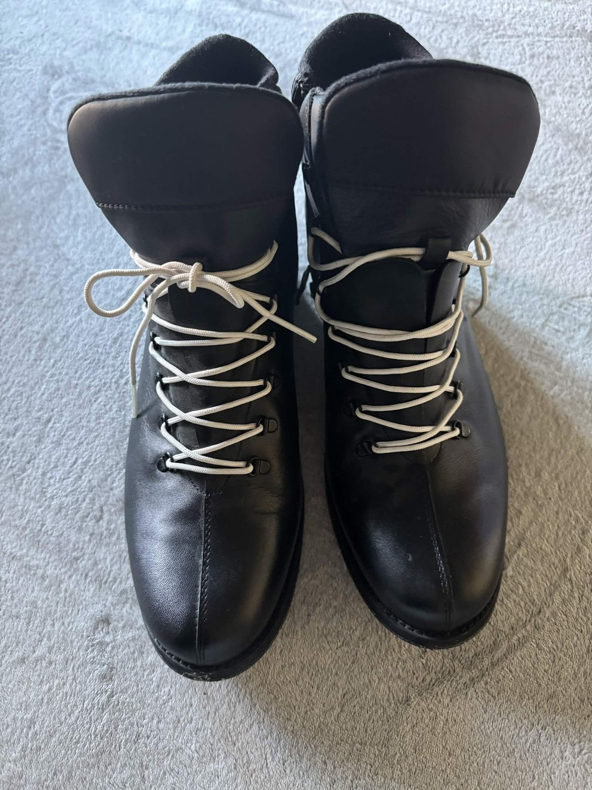 Rossignol Rossignol 1907 Chamonix Black Leather Alpine Hiking Boots Size US 10.5 / EU 43-44 - 5 Thumbnail