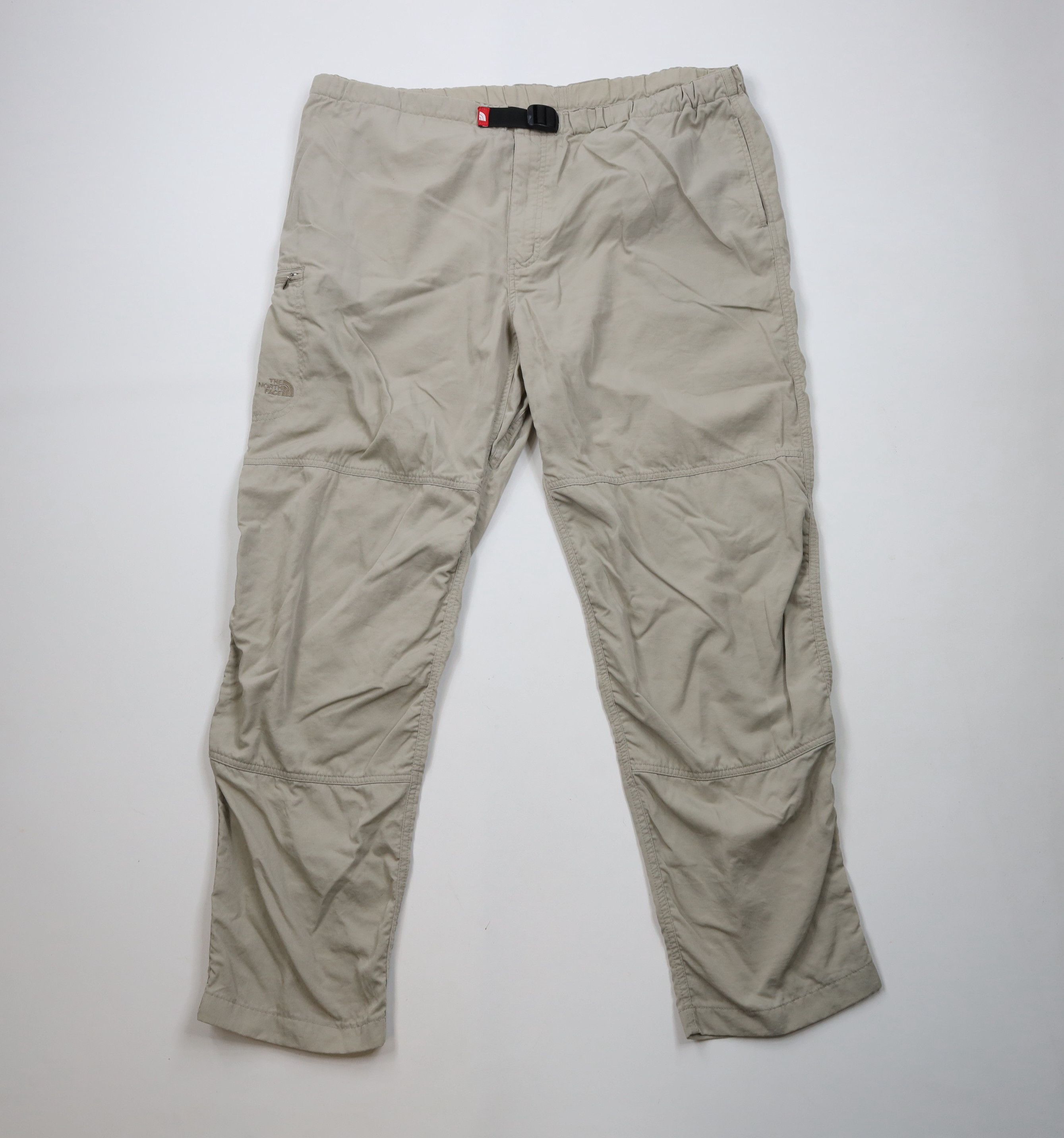 The North Face × Vintage Vintage Y2K 2000 The North Face Belted Wide Leg Pants Beige Size US 38 / EU 54 - 1 Thumbnail