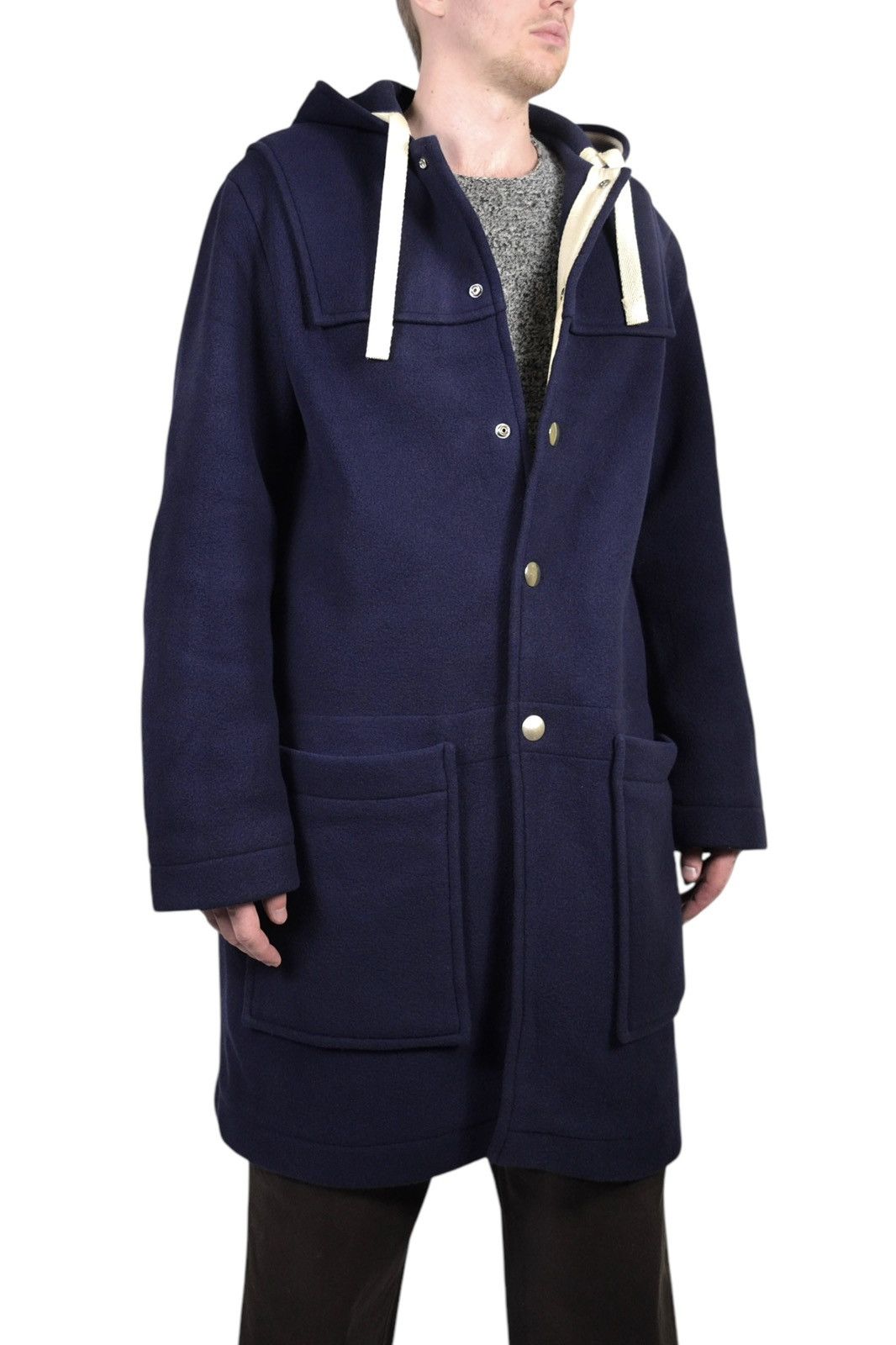 Acne Studios Acne Studios Wool Hood Duffle Long Coat Jacket Size US M / EU 48-50 / 2 - 2 Thumbnail