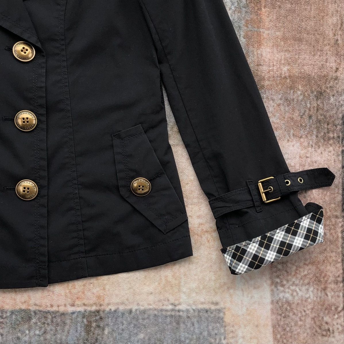 Burberry Burberry London Blue Label Gold Button Peacoat Women Jacket Size S / US 4 / IT 40 - 7 Thumbnail