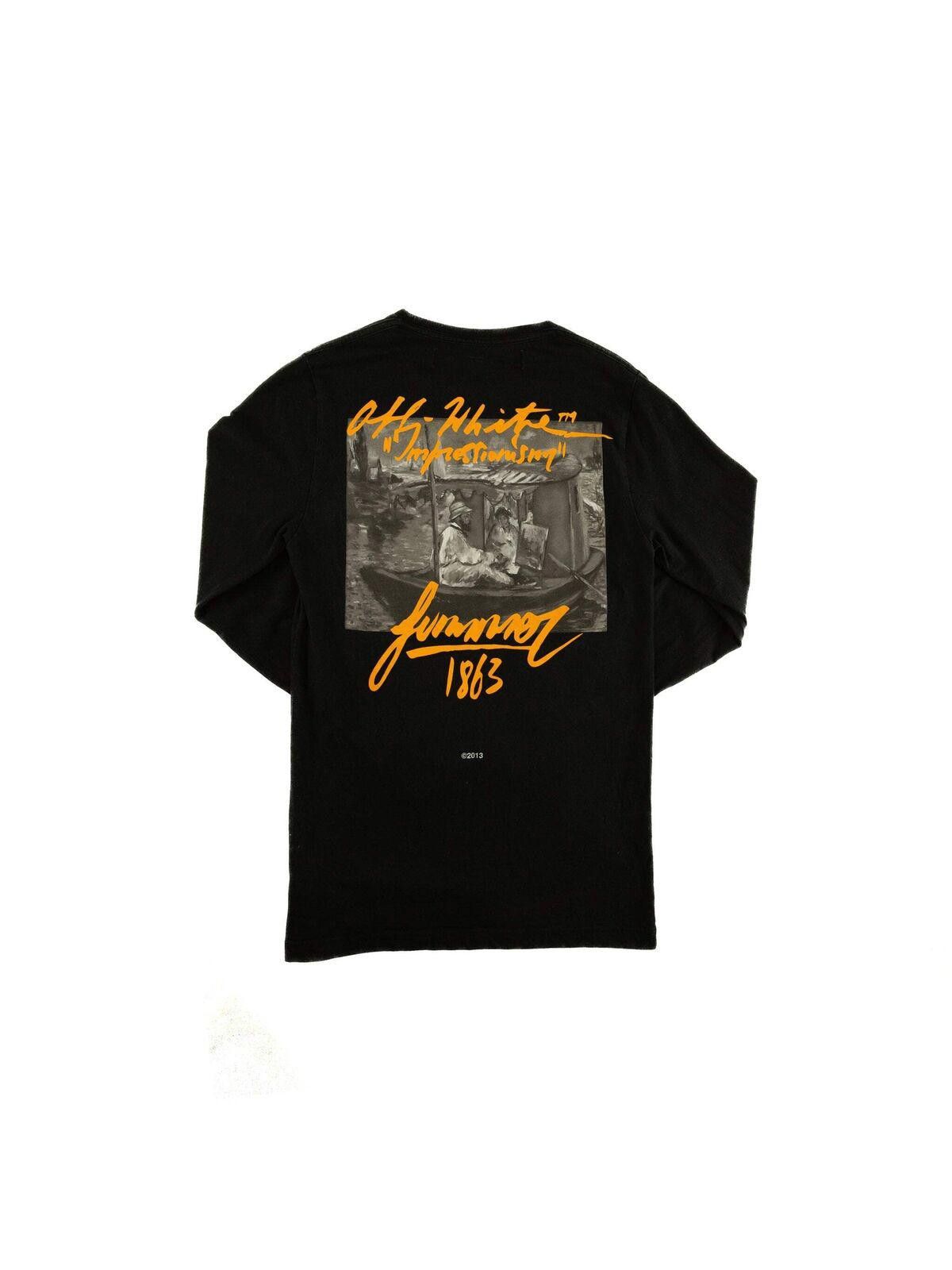Off-White Off-White Mens Impressionism Long Sleeve T Shirt Small