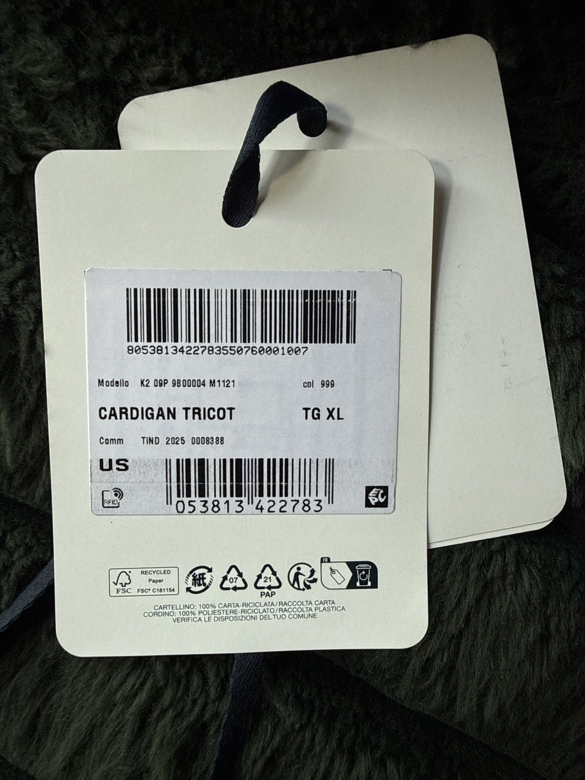 Moncler Black Moncler Tricot Cardigan Size US XL / EU 56 / 4 - 11 Thumbnail