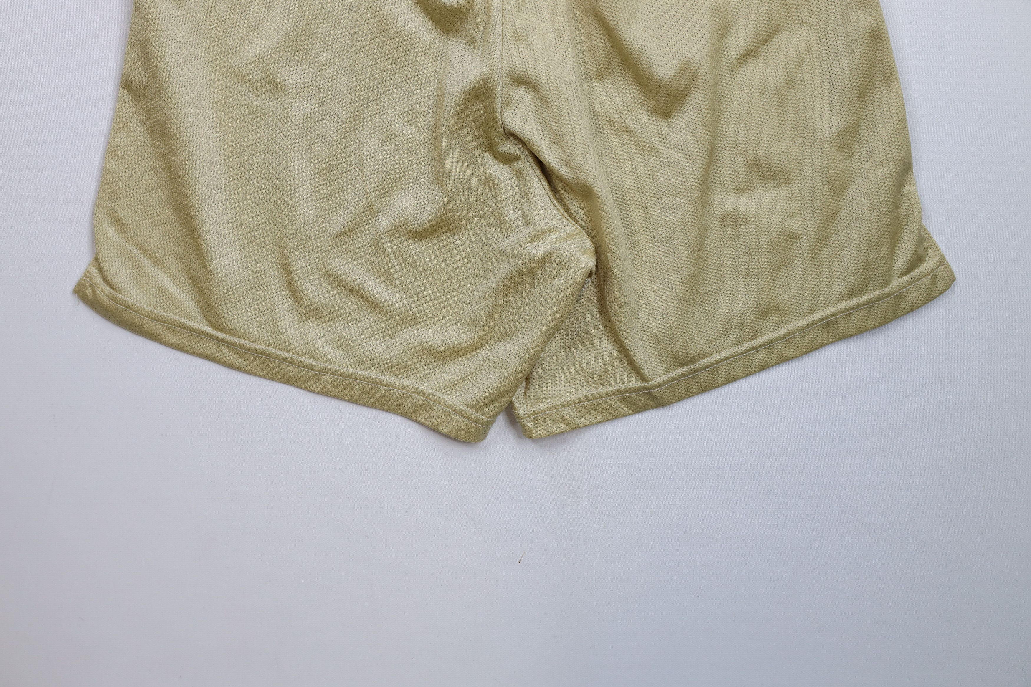 Vintage Vintage 90s Streetwear Heavyweight Basketball Shorts Gold Size US 32 / EU 48 - 10 Thumbnail