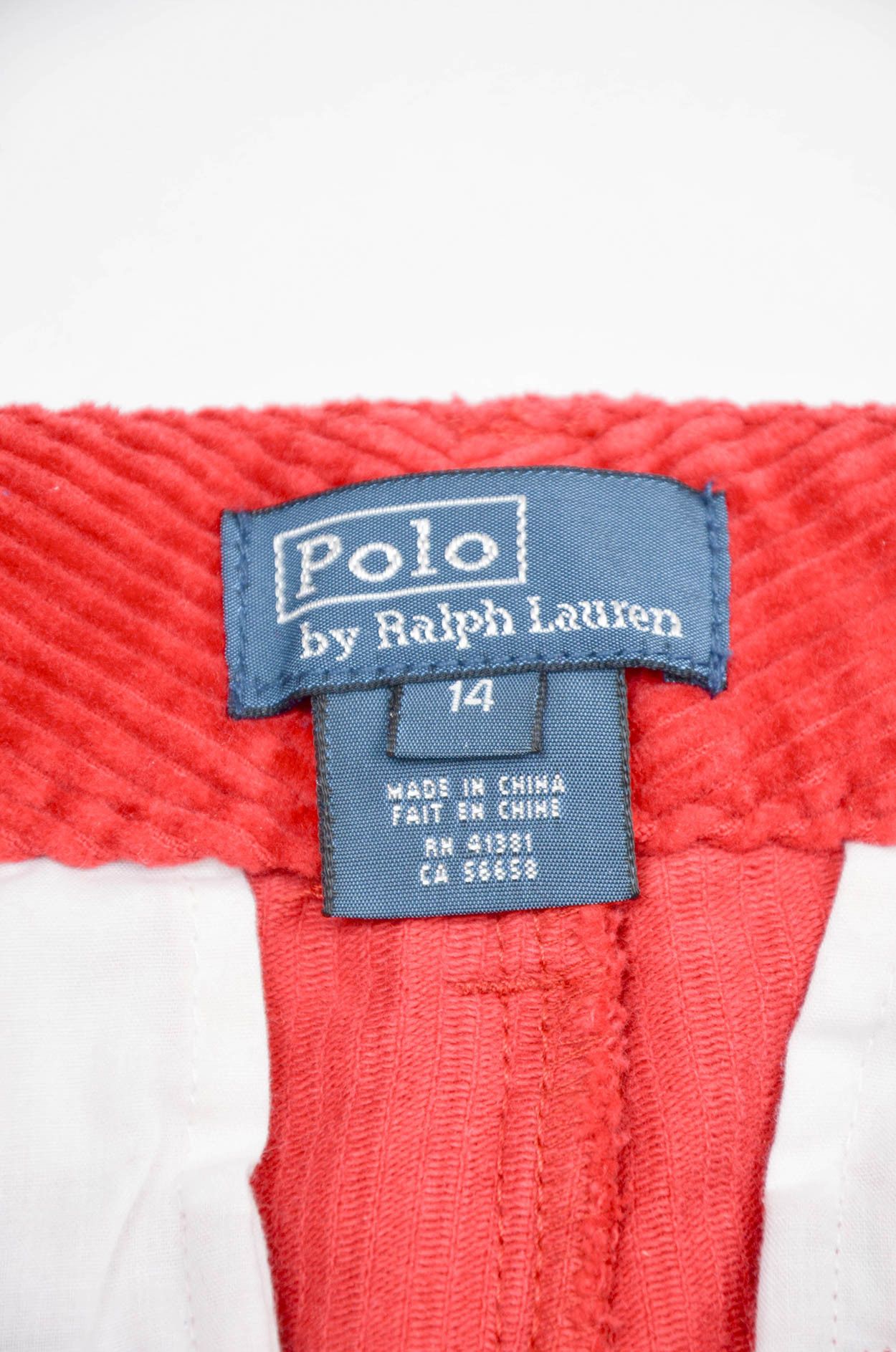 Polo Ralph Lauren Polo Ralph Lauren Red Corduroy Pants – Size 14 Size 30" / US 8 / IT 44 - 7 Thumbnail