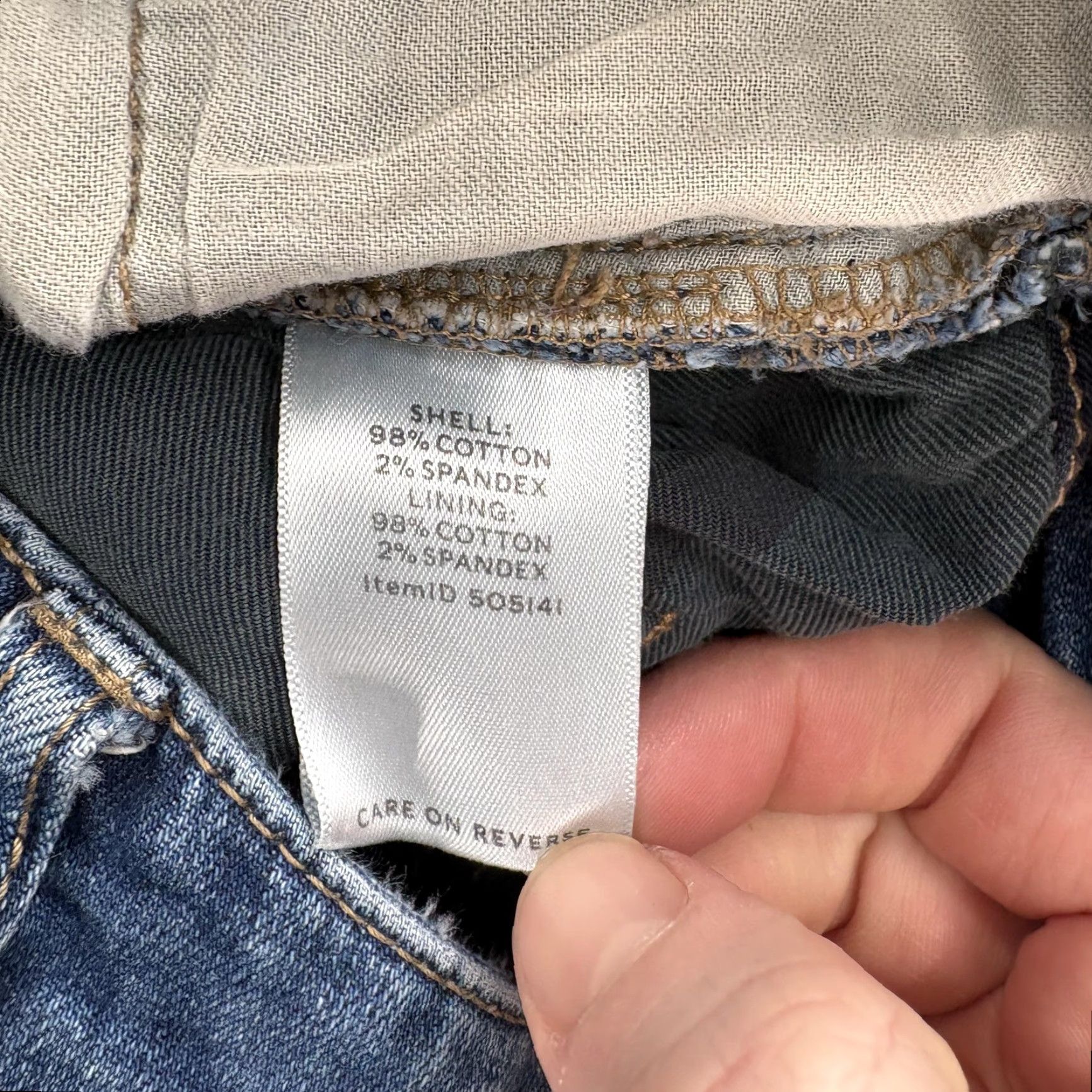 Vintage L.L. Bean Signature Jeans Womens 6 Blue Medium Wash Chore Straight Pockets 5-Pocket Denim Slim Lined Zip Button Mid Rise Vintage No Size 28" / US 6 / IT 42 - 6 Thumbnail