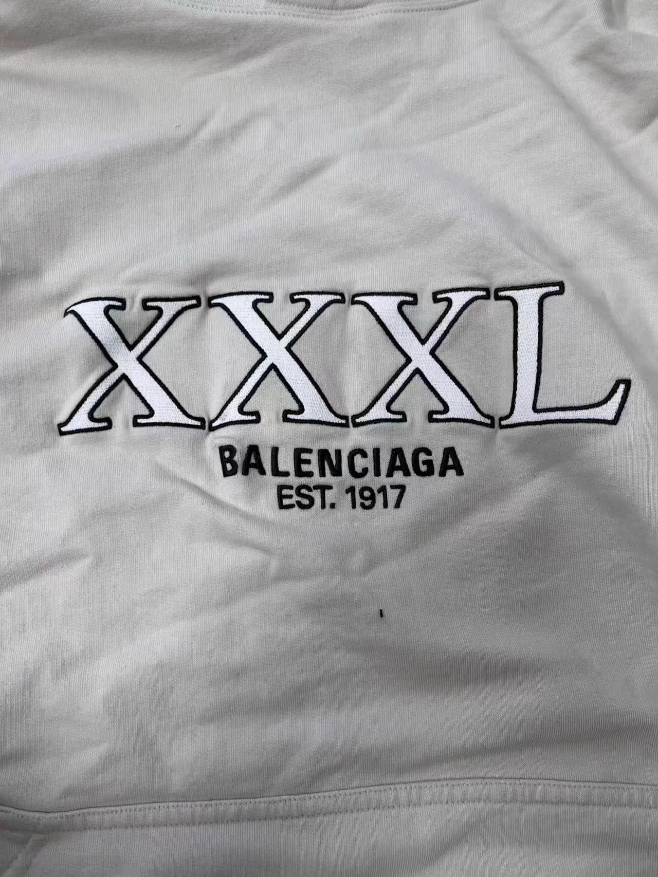 Balenciaga Balenciaga Oversize Logo Print Beige Men's Sweatshirt 3 Size US L / EU 52-54 / 3 - 3 Thumbnail