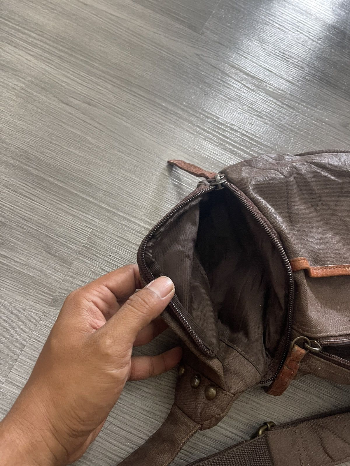 Japanese Brand × RAGEBLUE Rageblue multi compartment waxed crossbody bag Size ONE SIZE - 13 Thumbnail