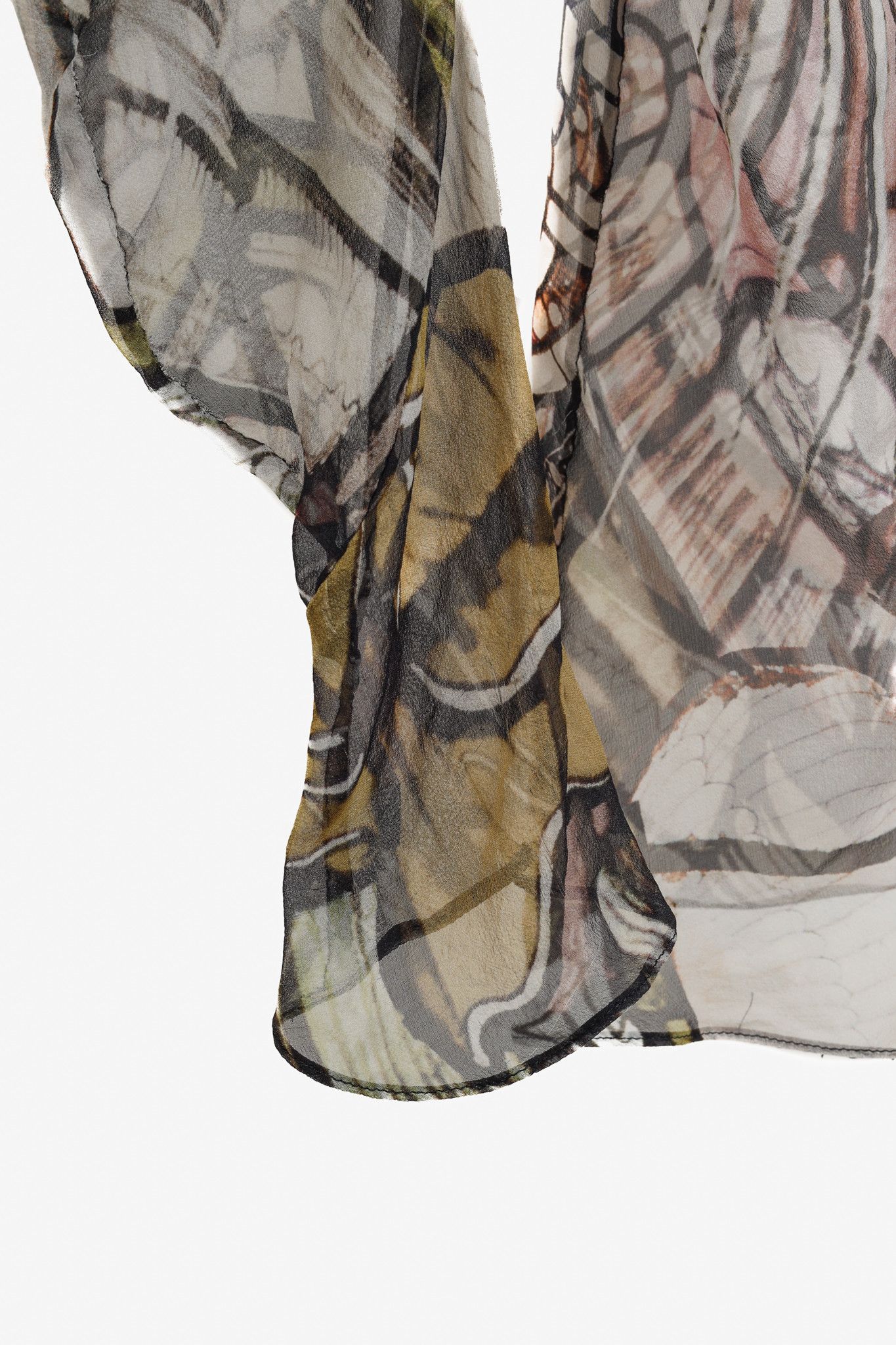 Alexander McQueen Alexander McQueen Stained Glass Floral Pinks Silk Blouse Size M / US 6-8 / IT 42-44 - 6 Thumbnail