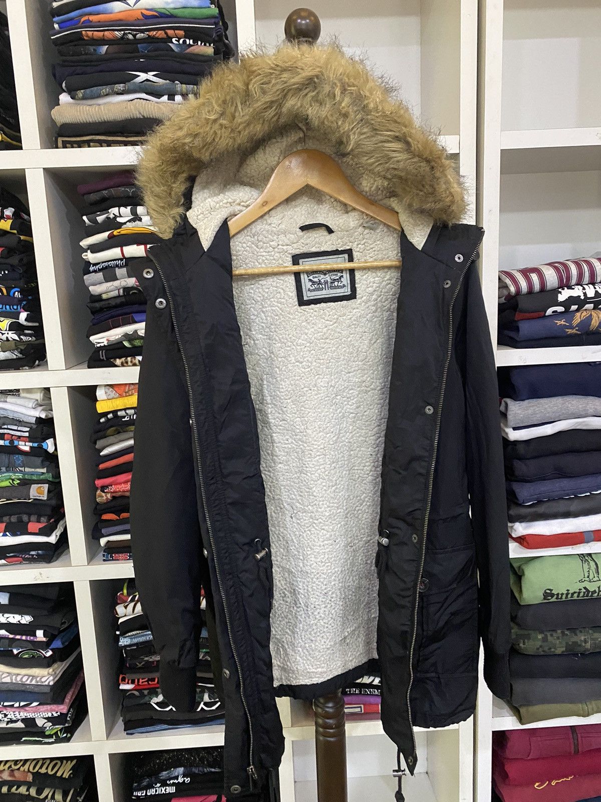 If Six Was Nine × Levi's Levis Fur Parka Jacket Size US M / EU 48-50 / 2 - 7 Thumbnail