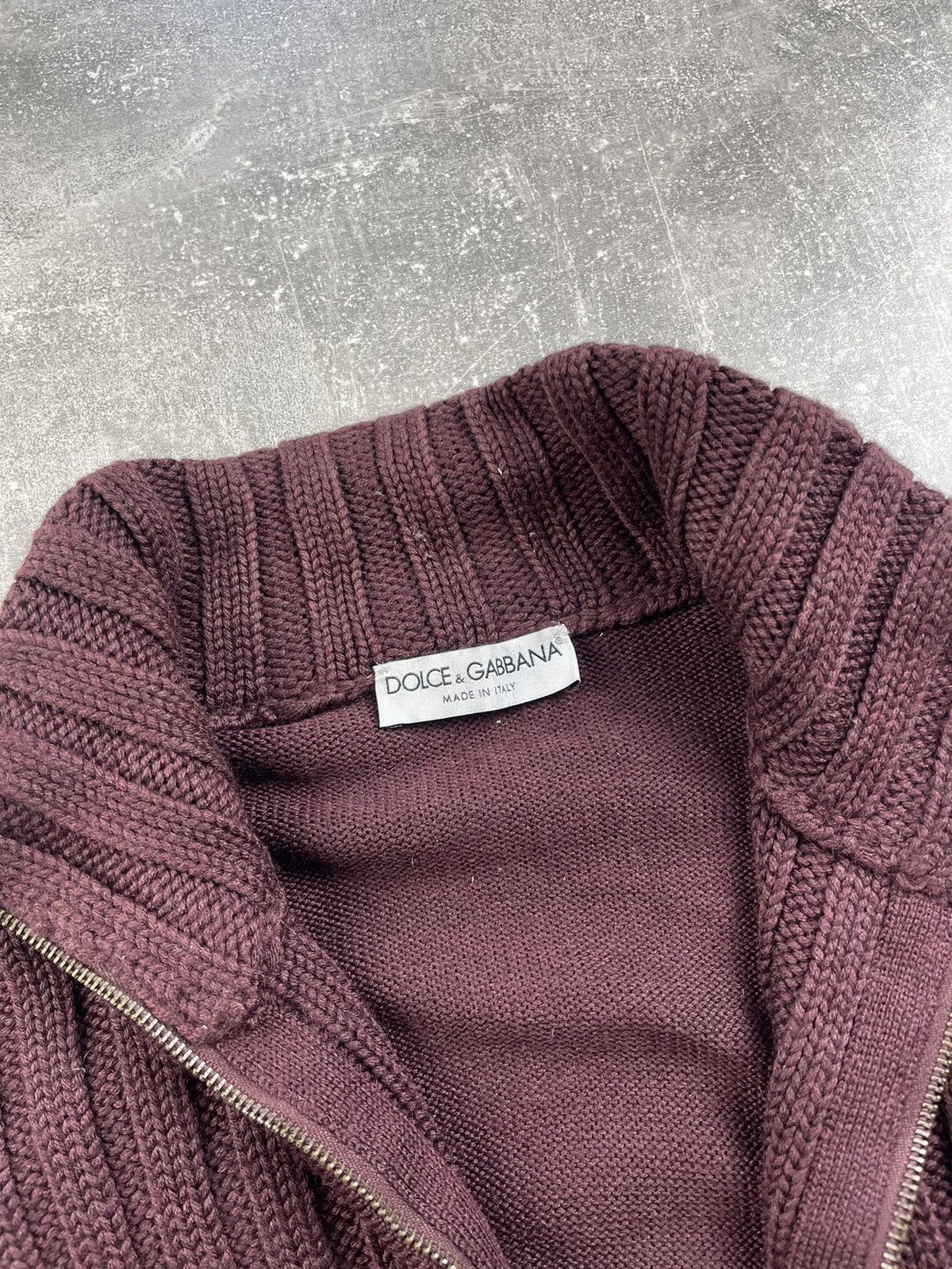 Dolce & Gabbana × Vintage Dolce&Gabbana Archive Knitted Avant Garde Zip Sweater Size US L / EU 52-54 / 3 - 9 Thumbnail