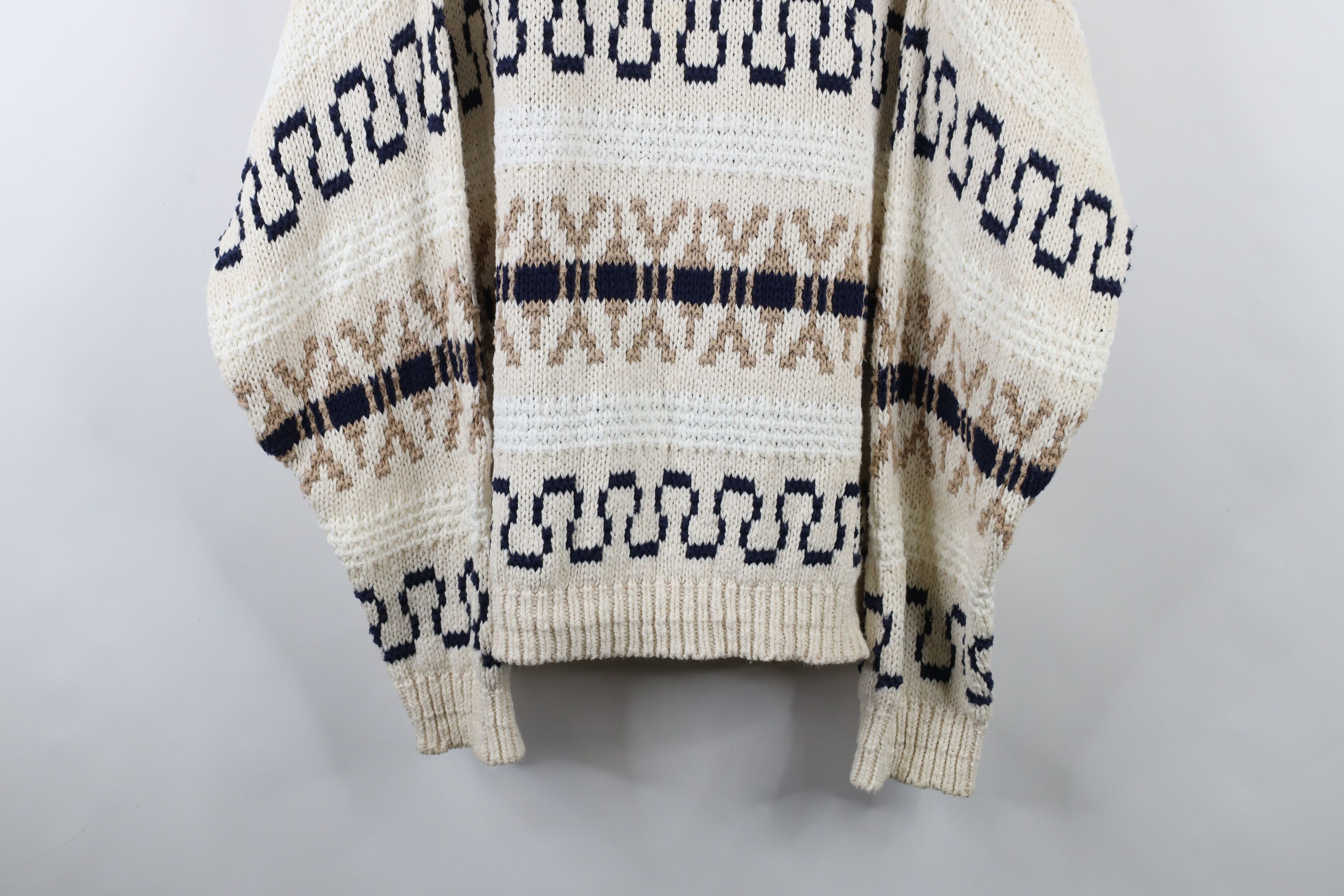 Vintage Vintage 90s Streetwear Cotton Fair Isle Knit Sweater USA Size US XL / EU 56 / 4 - 3 Thumbnail